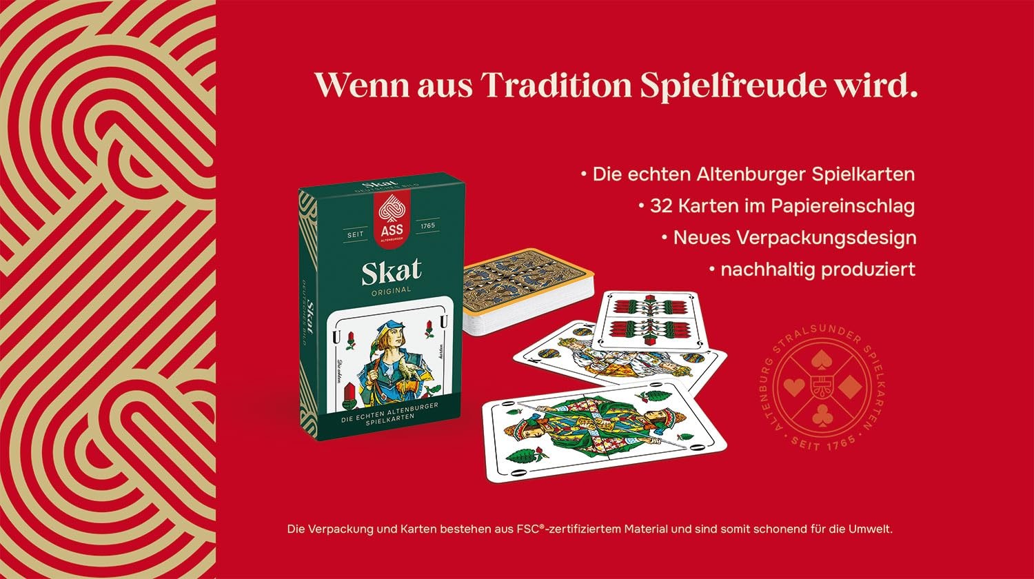 Altenburger FSC Skat, German Picture in Folding Box, White