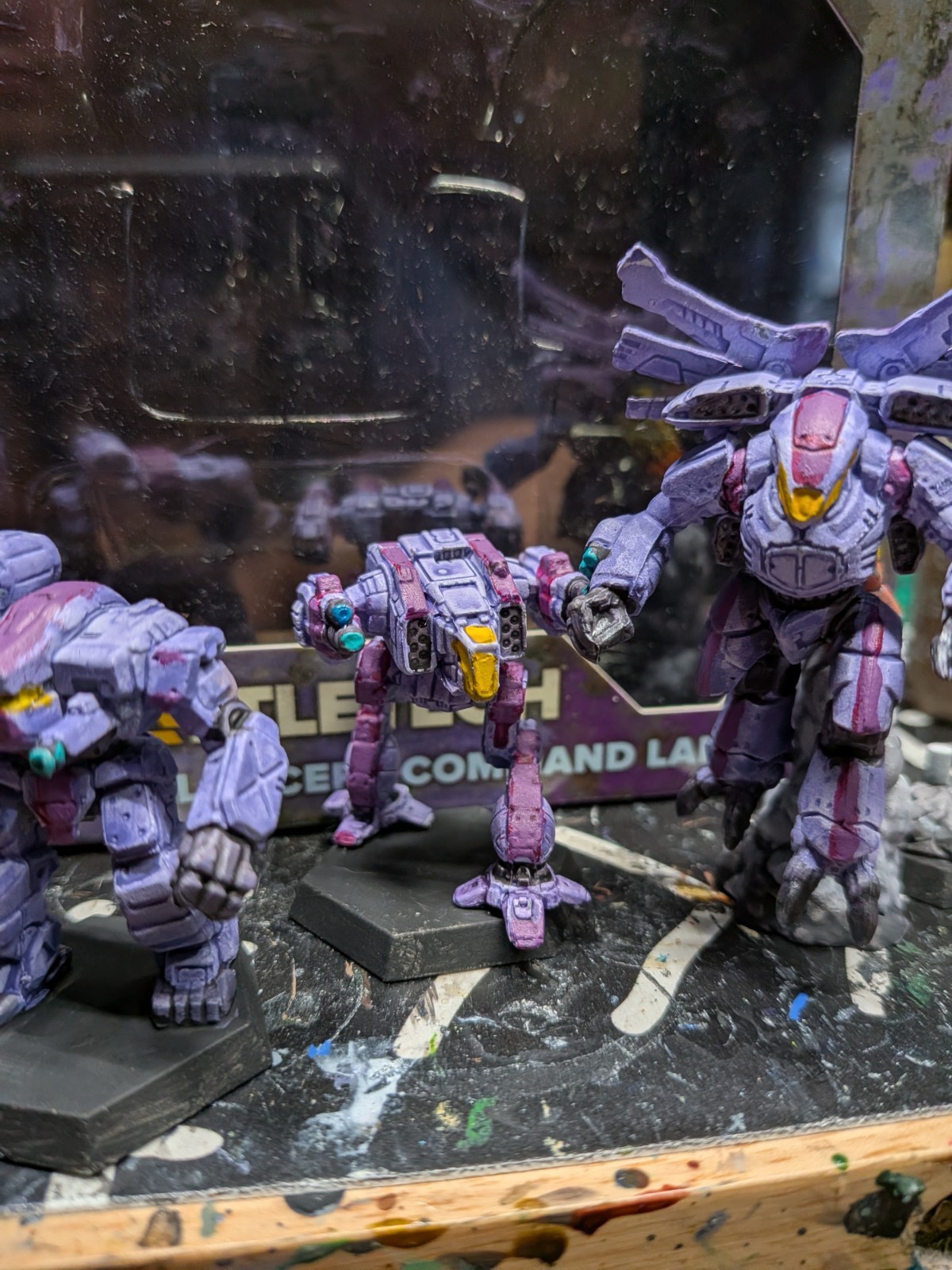 BattleTech: 21st Centauri Lancers Command Lance PAINTED