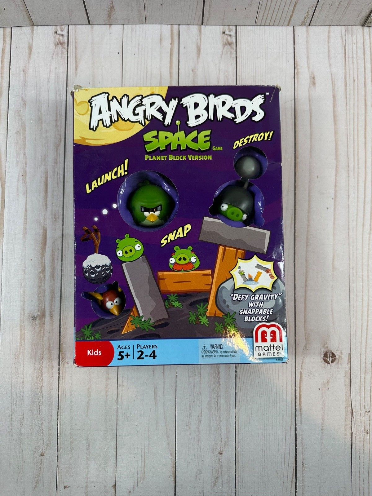 Rare! Angry Birds Space Planet Block Version Game, Mattel, 2012, Complete Set!