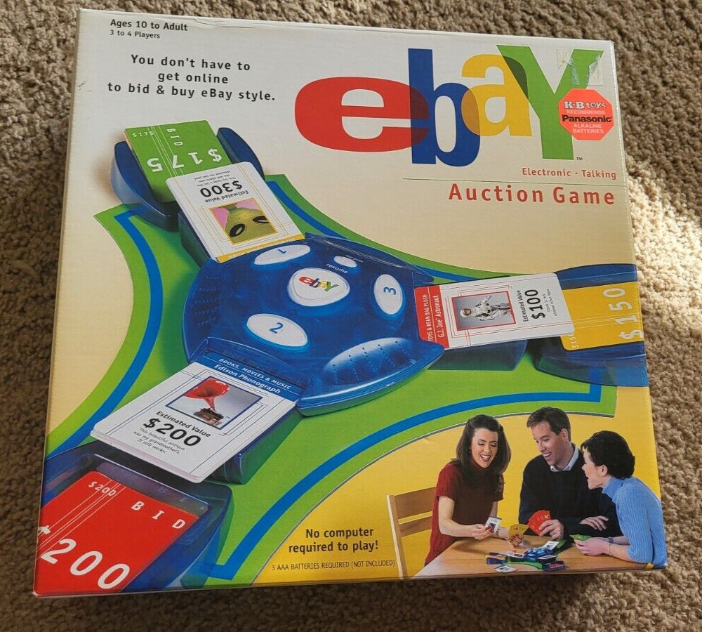 EBAY Electronic Talking Auction Game Ages 10 to Adult 3 to 4 players