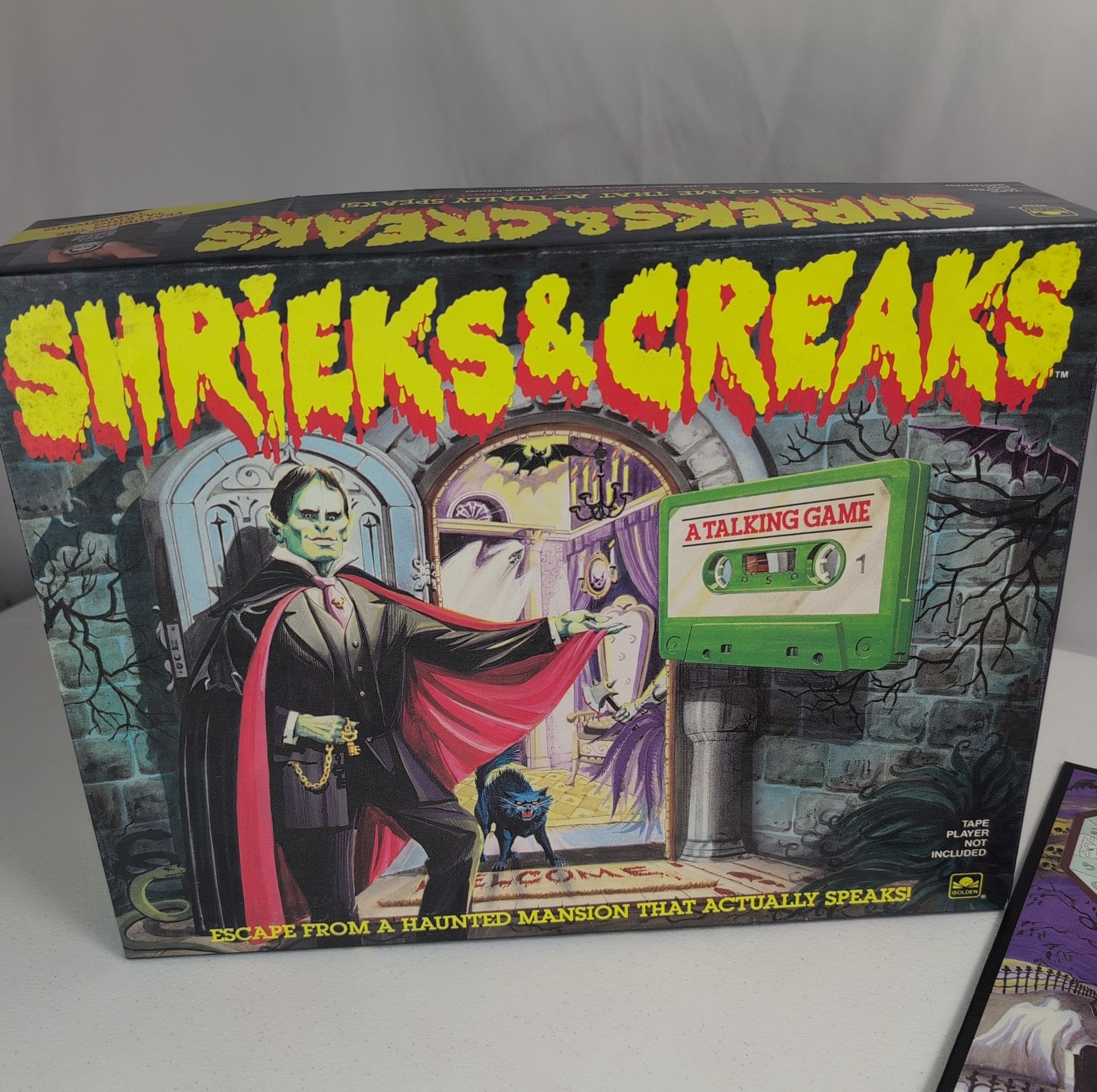 Vintage Shrieks & Creaks 1988 A Talking Horror Golden Board Game RARE Complete