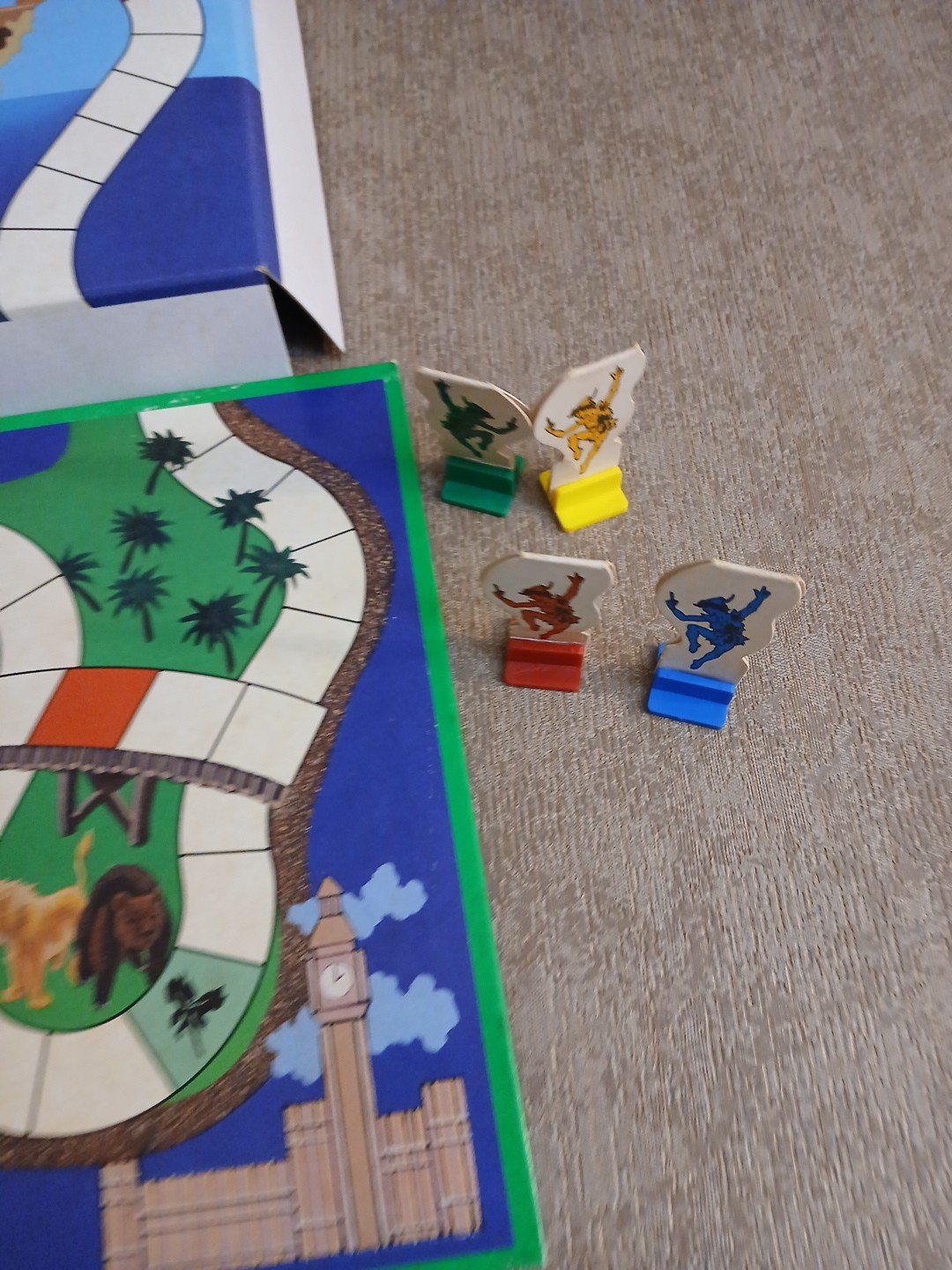 Vtg 1990 University Games the Peter Pan Board Game COMPLETE /NO READING age 3-8