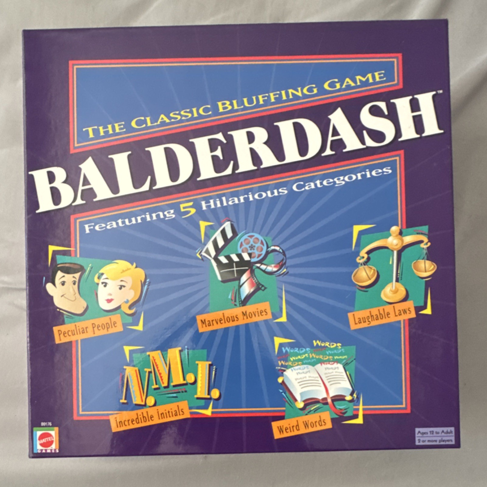 Mattel Balderdash Classic Bluffing Board Game, Multiple Categories, Complete Set