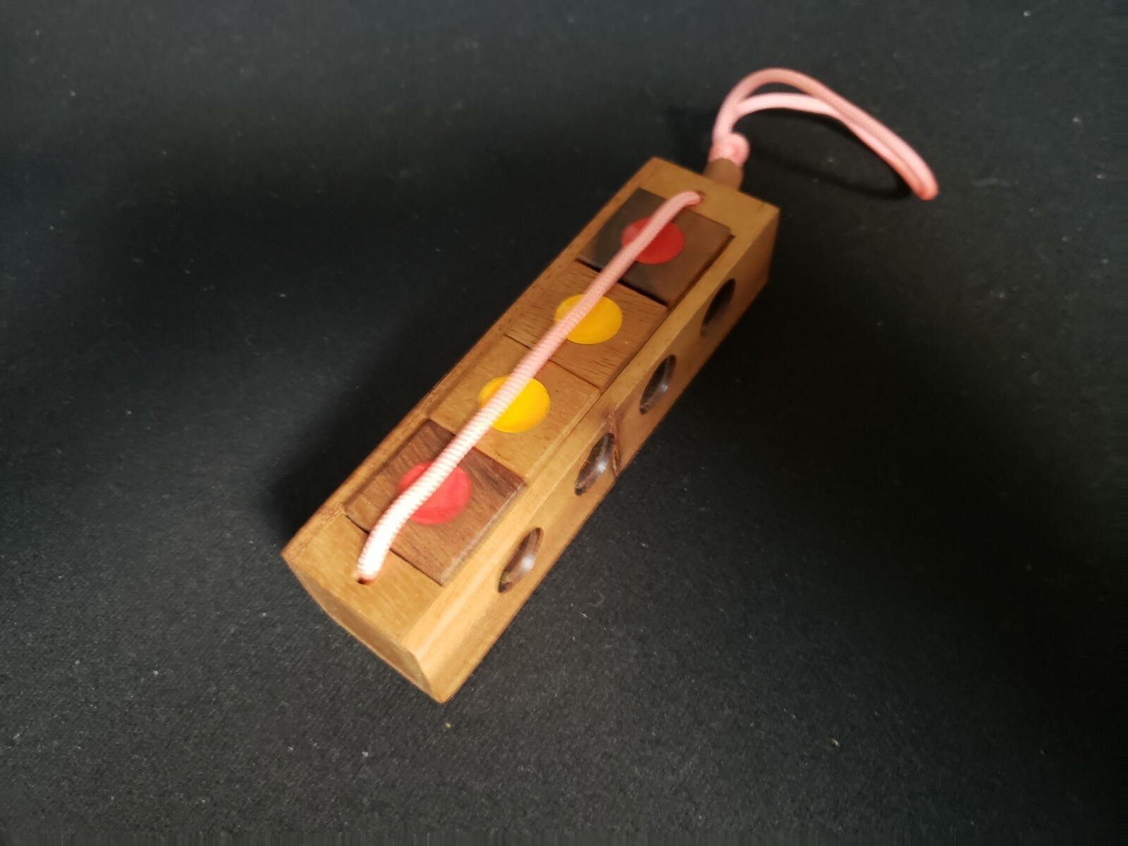 Crazy Four Puzzle, made from Monkey Pod Wood from Thailand