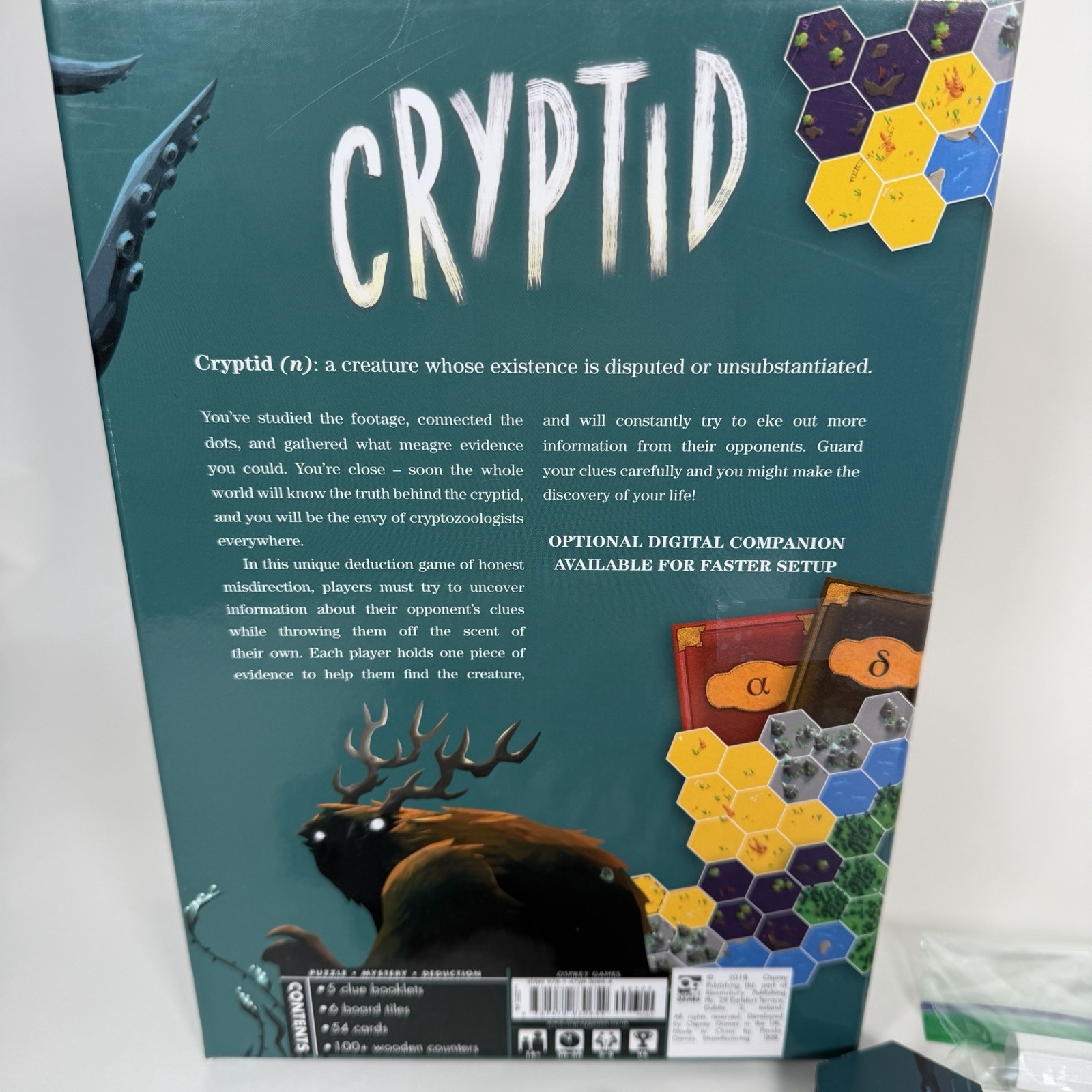 Cryptid Board Game Excellent Condition 100% Complete Osprey Games, 2018