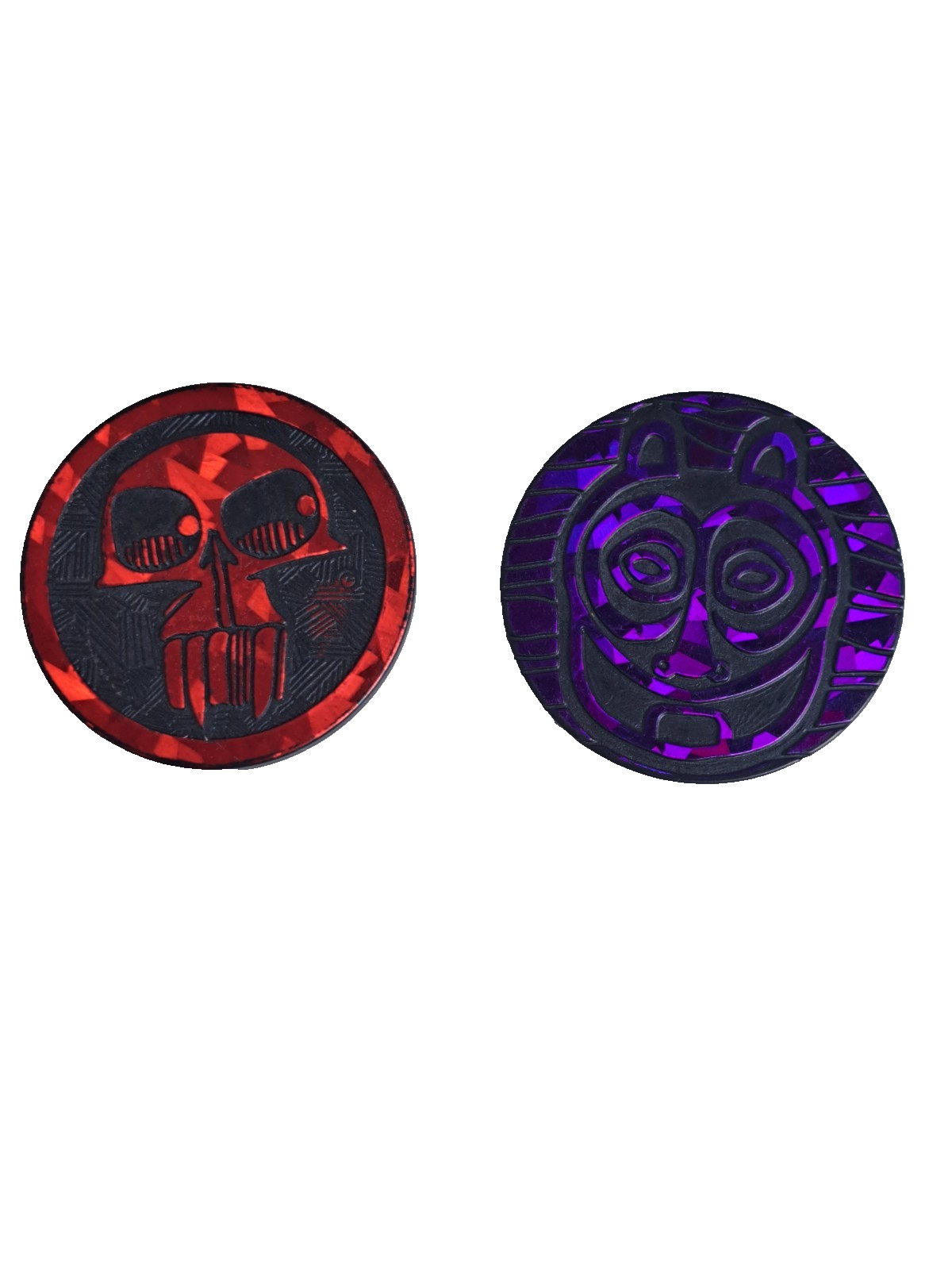 PAIR of AUTHENTIC THE WORLD POG FEDERATION SLAMMERS- 1990