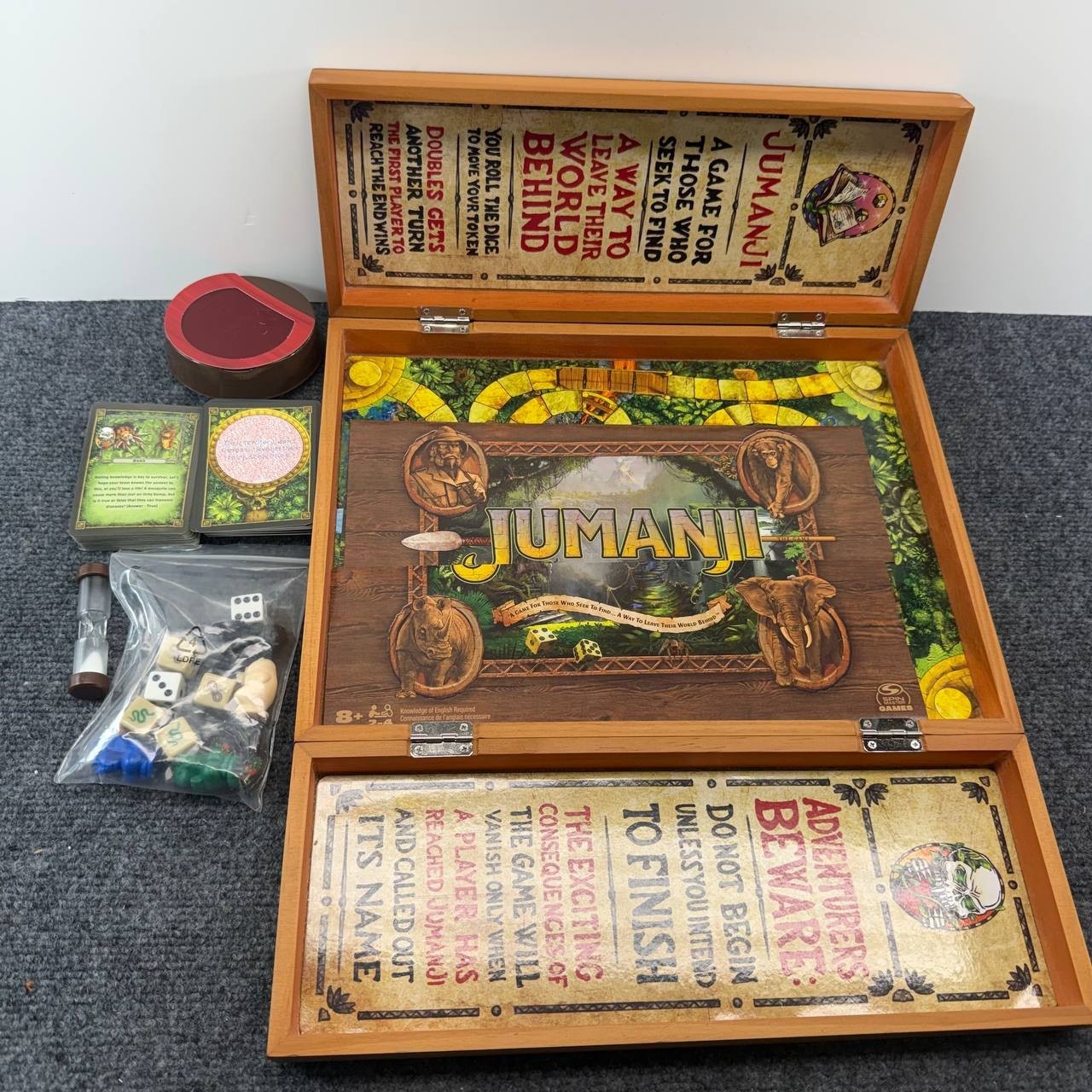 Spin Master Jumanji The Game Wooden Box Edition Board Game 21 Inch