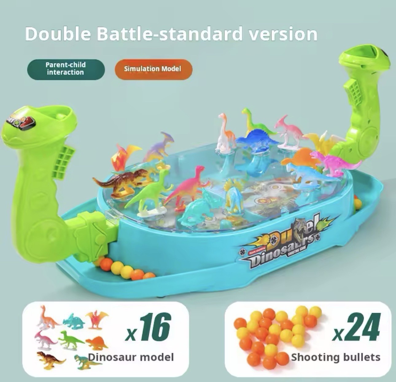 New Children’s Two-Player Battle Catapult Dinosaur Game Toy Christmas Gift Kids