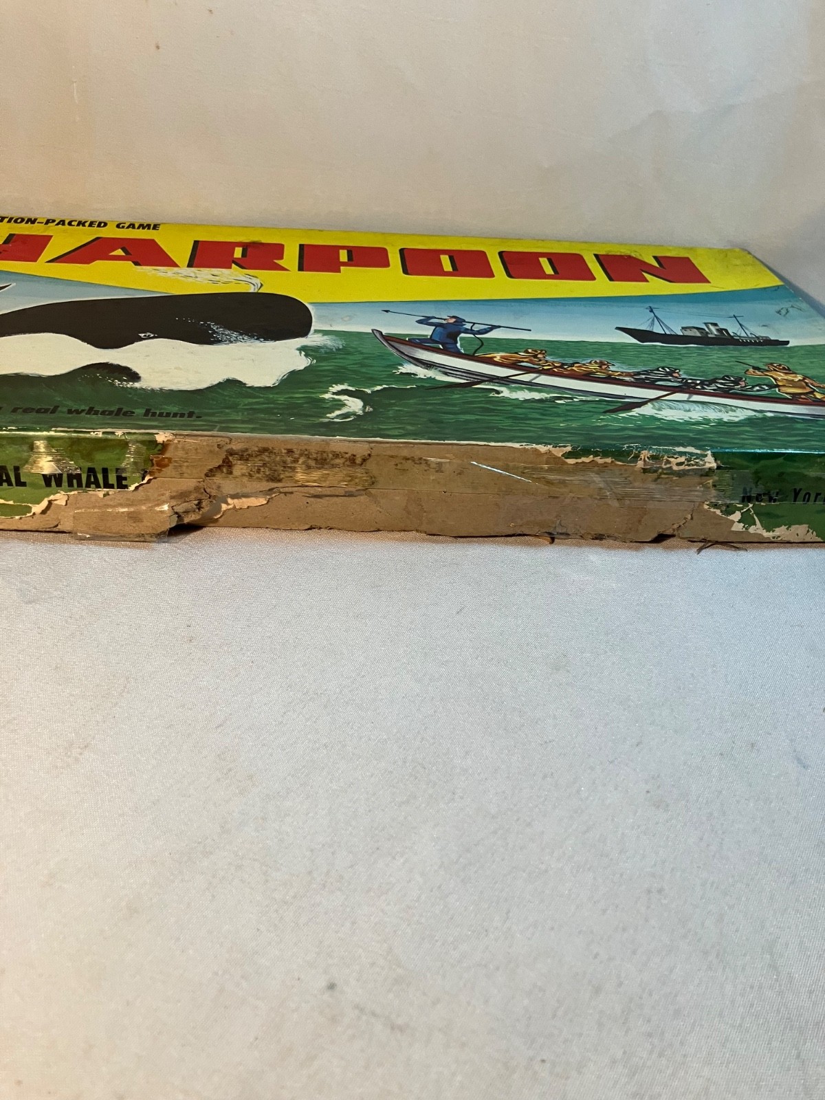 Vintage 1955 Gabriel Harpoon Board Game Complete Rare