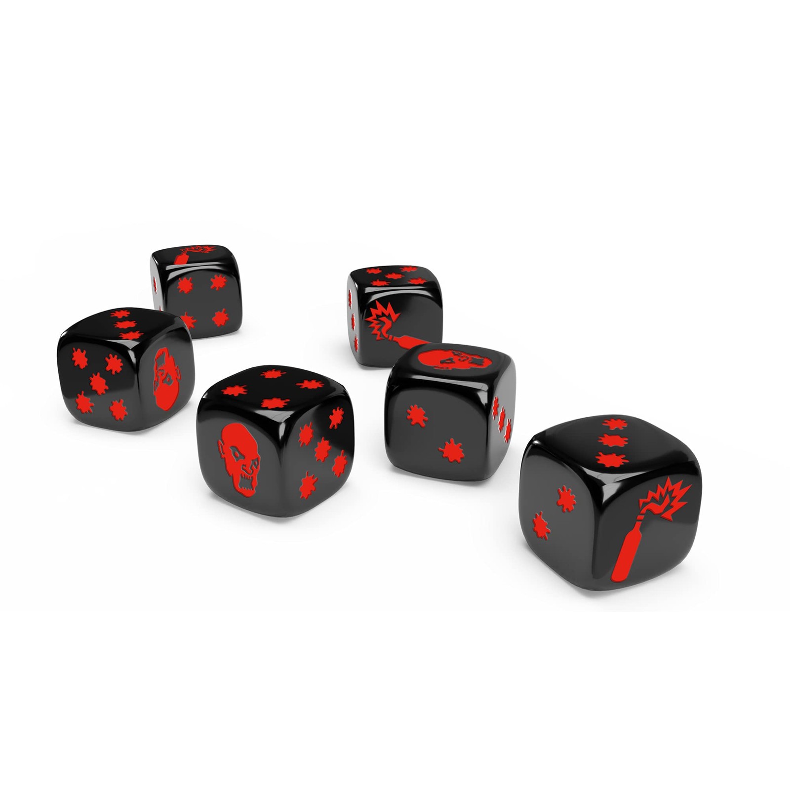 CMON Zombicide 2nd Edition Special Black and White Dice | 16mm, Various