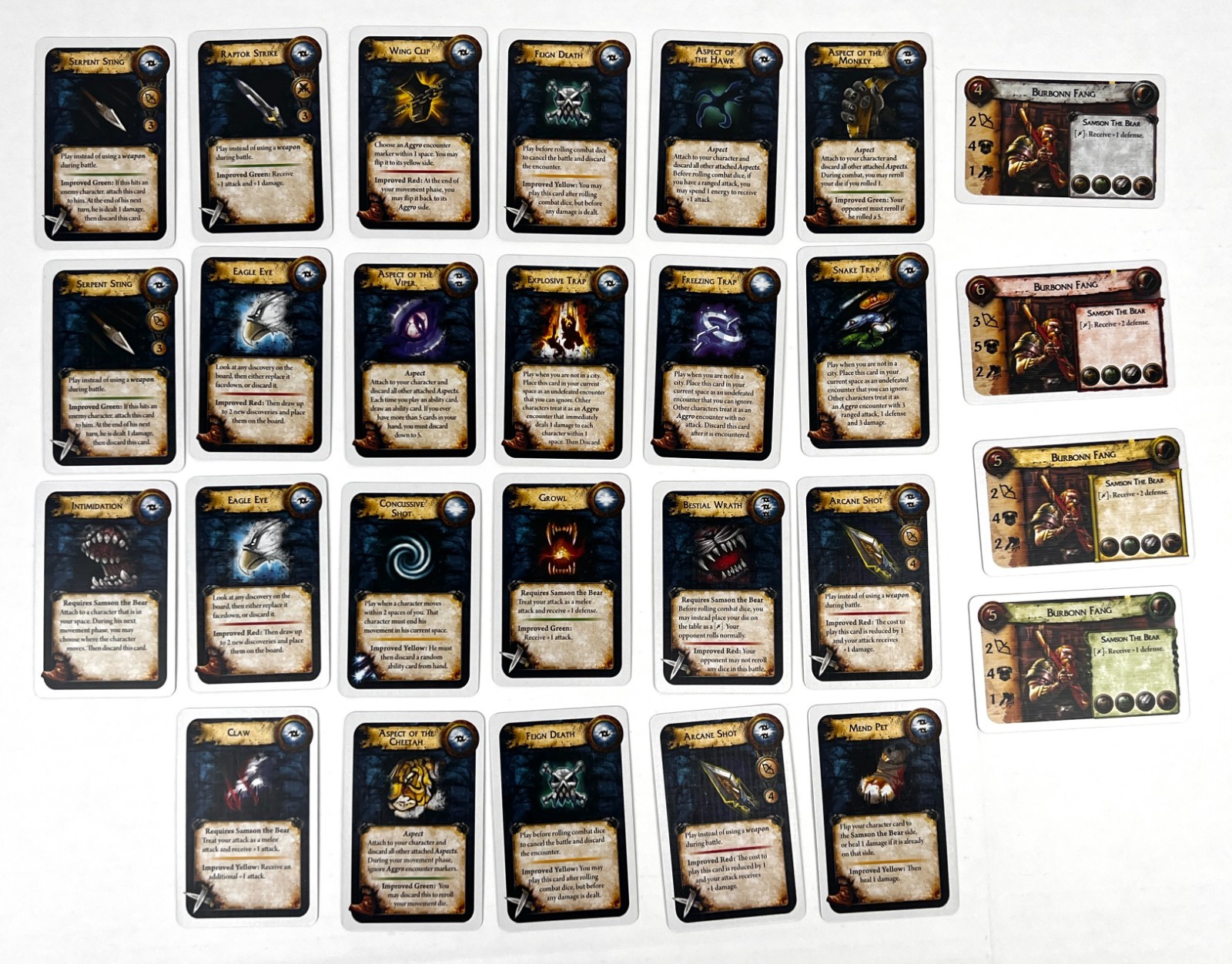 2008 World of Warcraft The Adventure Board Game Character Card Lot of 27