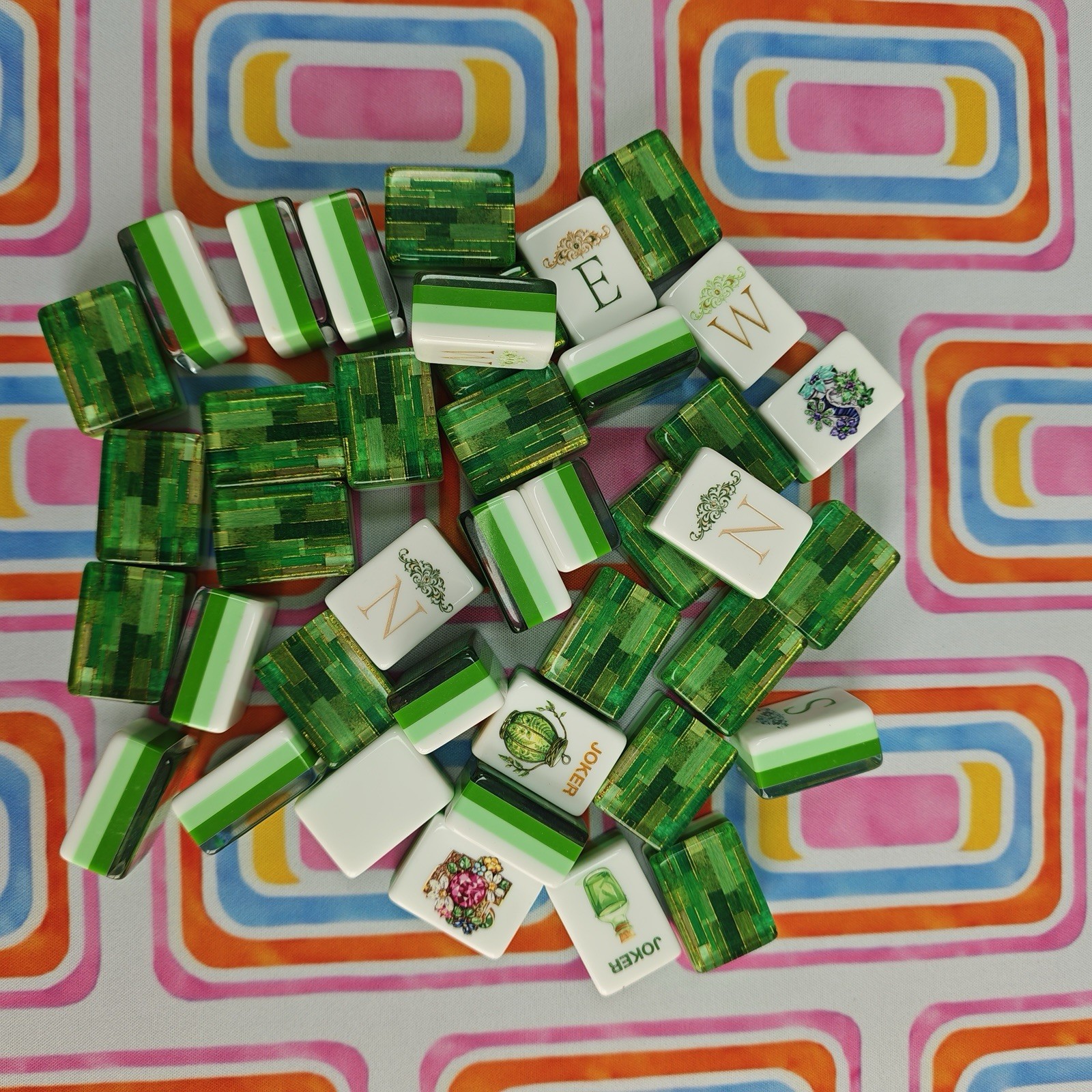 Mahjong Enchanted Forest Design Quality Tiles American Mahjong Mahj Oh My Line