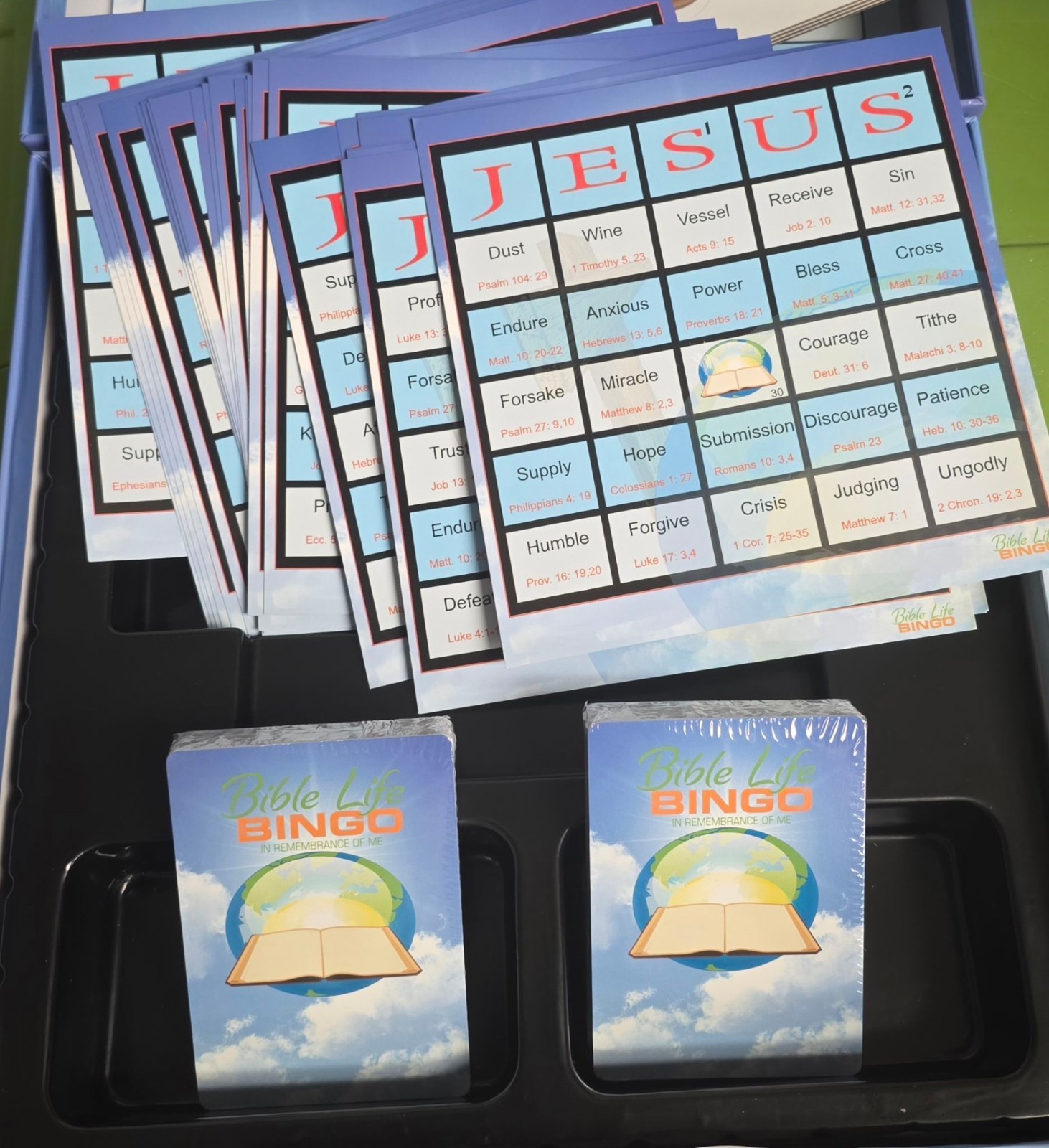 New Sealed Bible Life Bingo Family Kids Board Game up to 30 players 3 games in 1