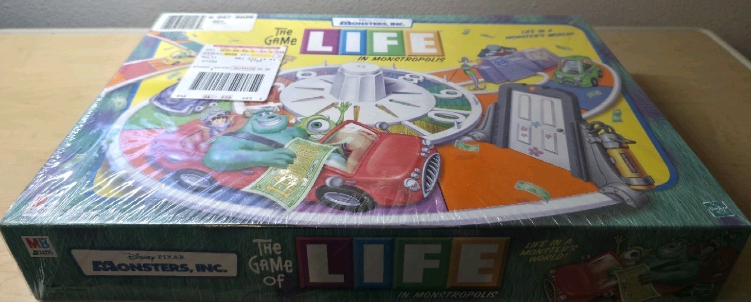 Disney Pixar Monsters, Inc. Edition The Board Game Of LIFE In Monstropolis New