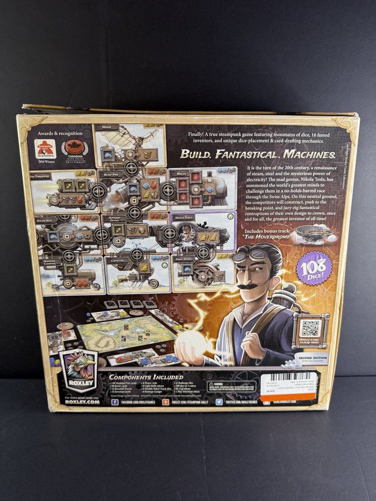 Steampunk Rally Board Game Build Fantastical Machines 2014 COMPLETE 2-8 Players