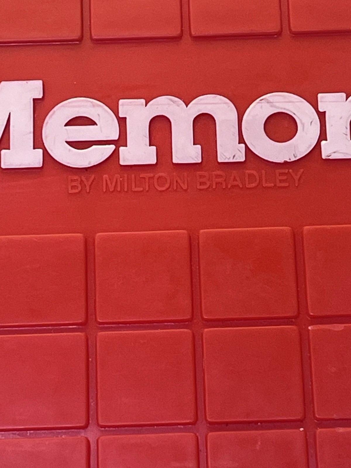 Vintage 1986 Milton Bradley Memory Game Complete No Box Flip Tile Travel Board