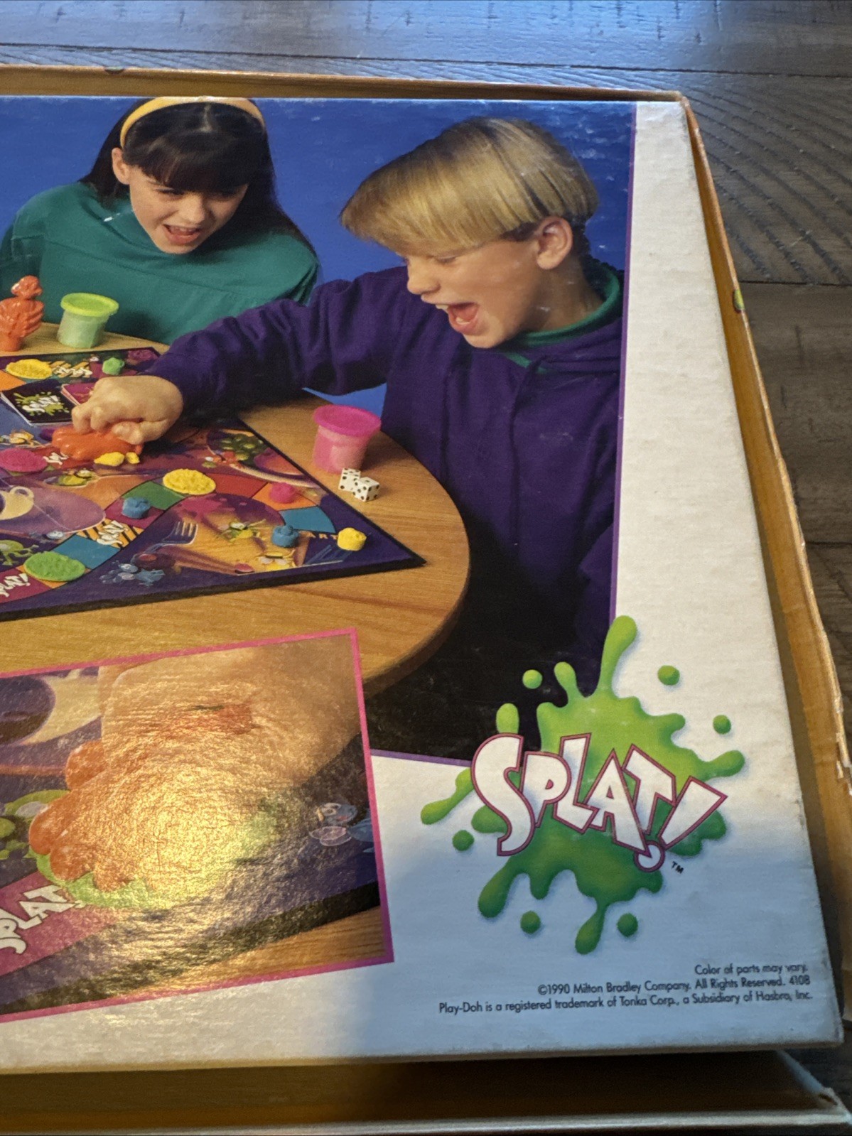 SPLAT! Milton Bradley The Bug Squishing Race Board Game Needs New Dough