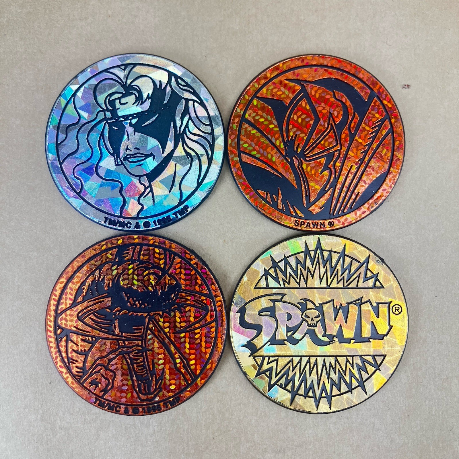 Lot of 4 SPAWN Kini Slammers Authentic The World POG Federation Todd McFarlane