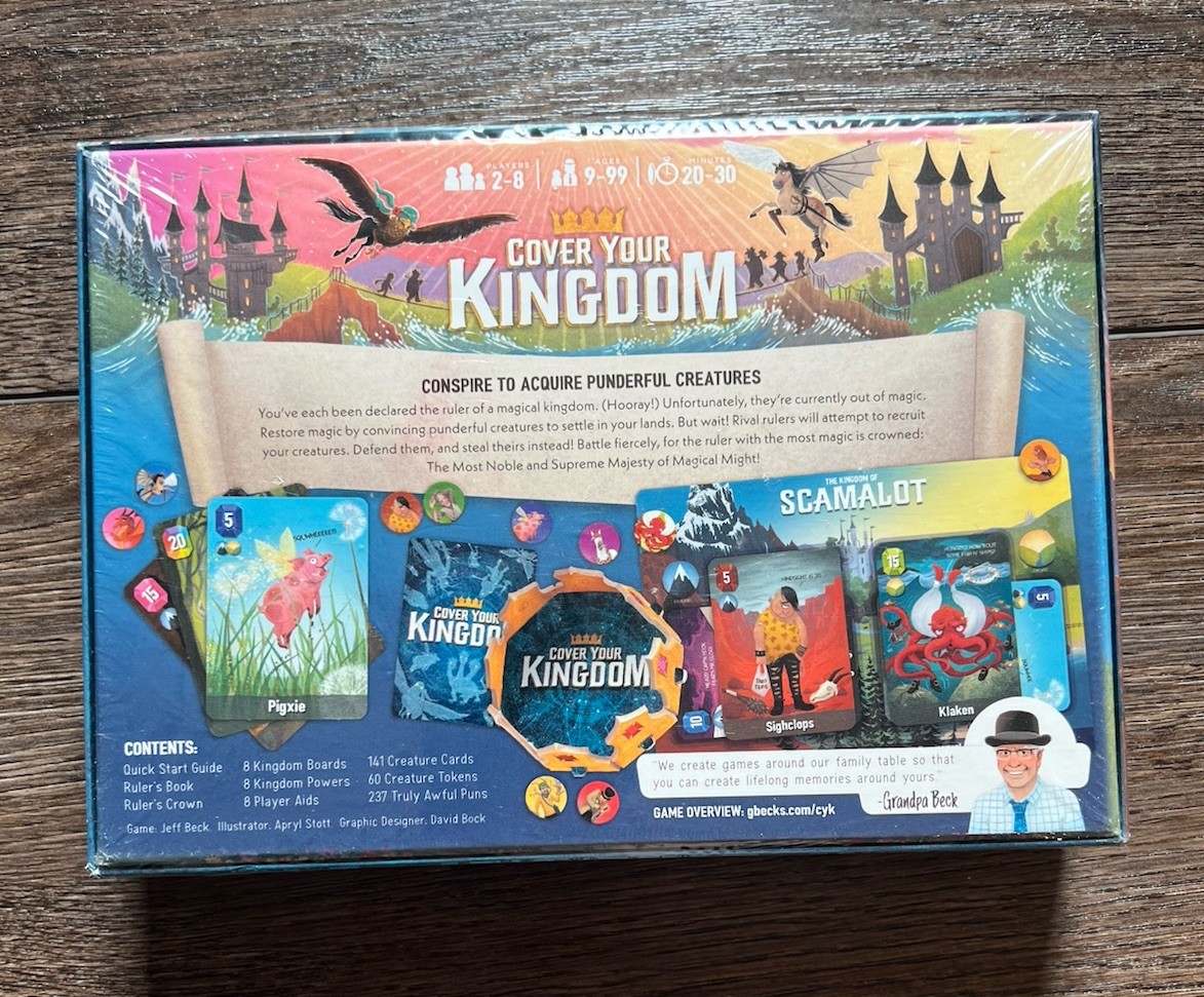 Cover Your Kingdom (Brand New, Sealed) Grandpa Beck’s Games