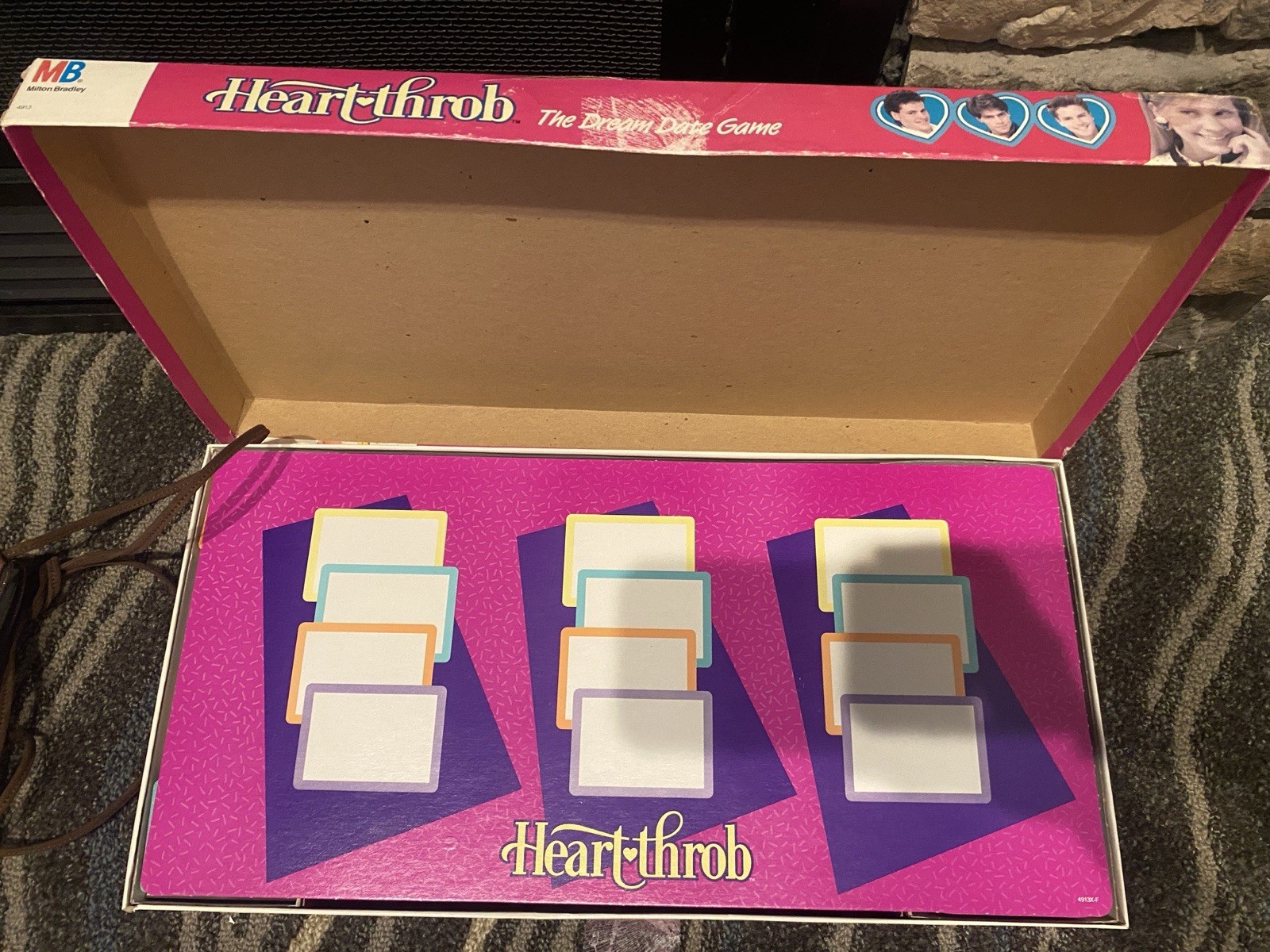 Vintage Heart-Throb The Dream Date Board Game 1988 MB Milton Bradley COMPLETE -2