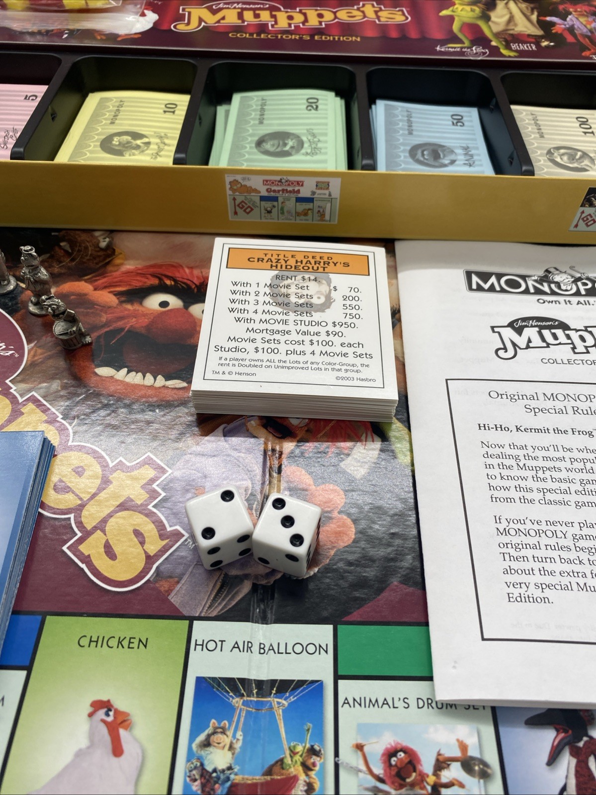 The Muppets Monopoly Collector’s Edition Board Game 2003 COMPLETE