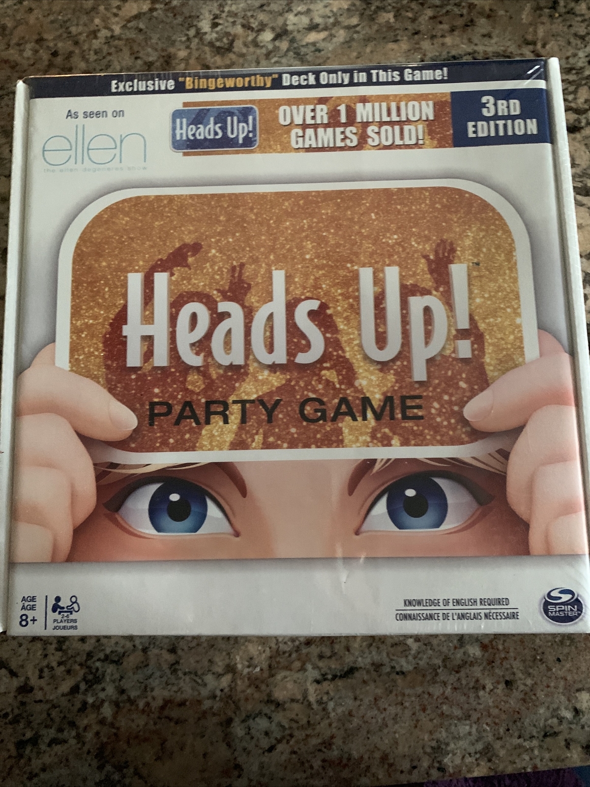 Heads Up Family Party Board Game As Seen On Ellen 3rd Edition – NEW