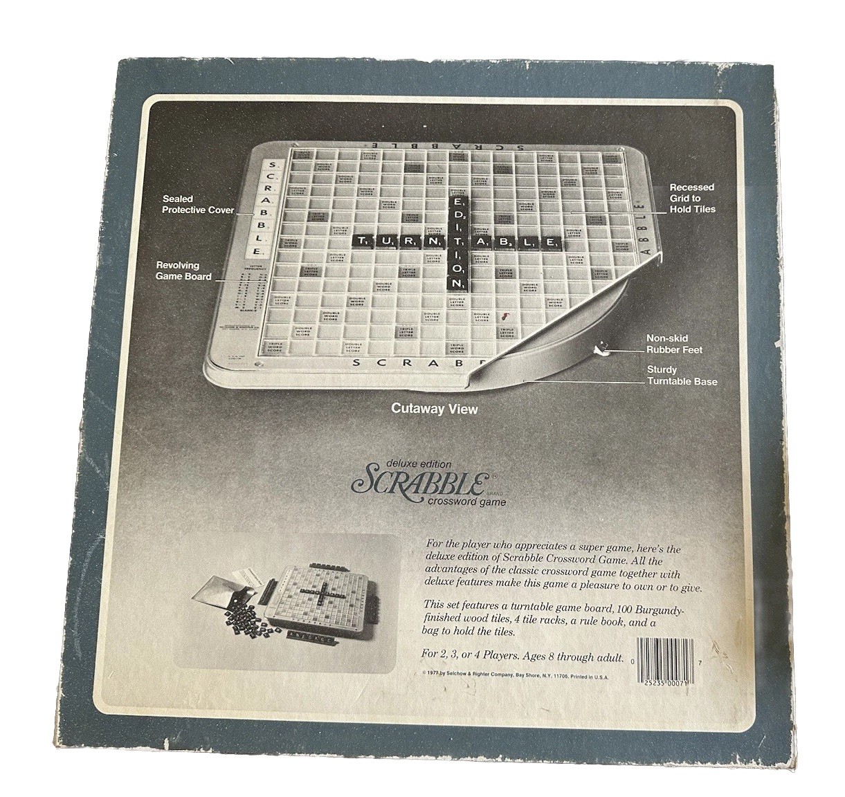 1977 Deluxe Edition Scrabble Game Complete With Turntable in Excellent Condition