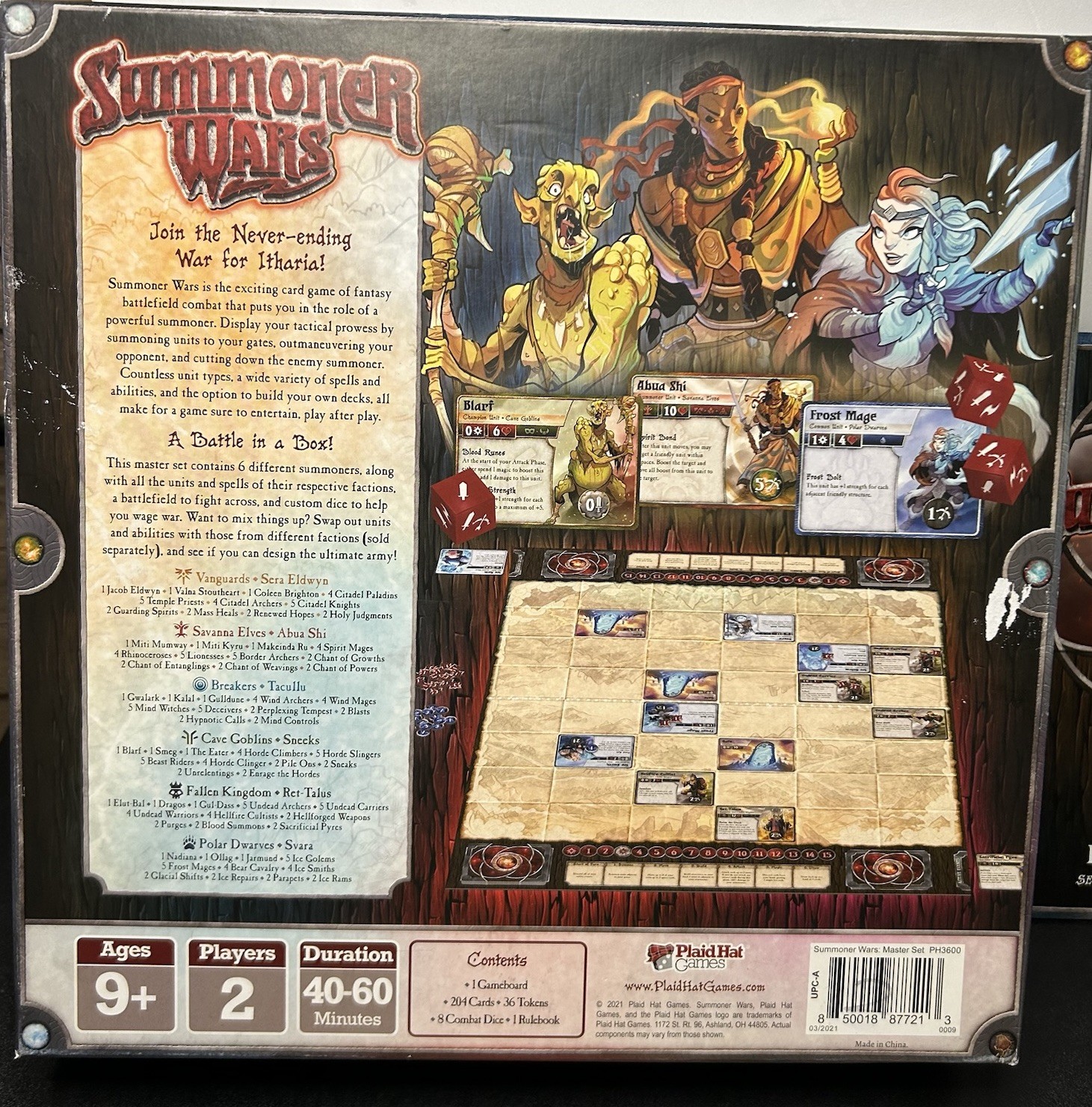 Summoner Wars 2nd Edition Board Game Master Set – Complete