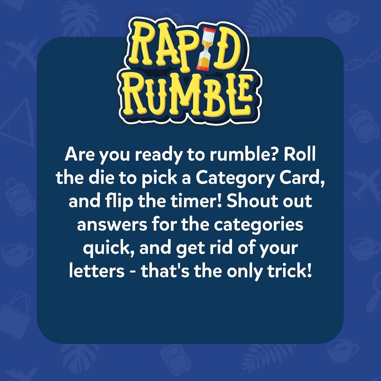 Board Game Fast-Paced Educational Family Party Game Card Dice Set Ages 6 and Up
