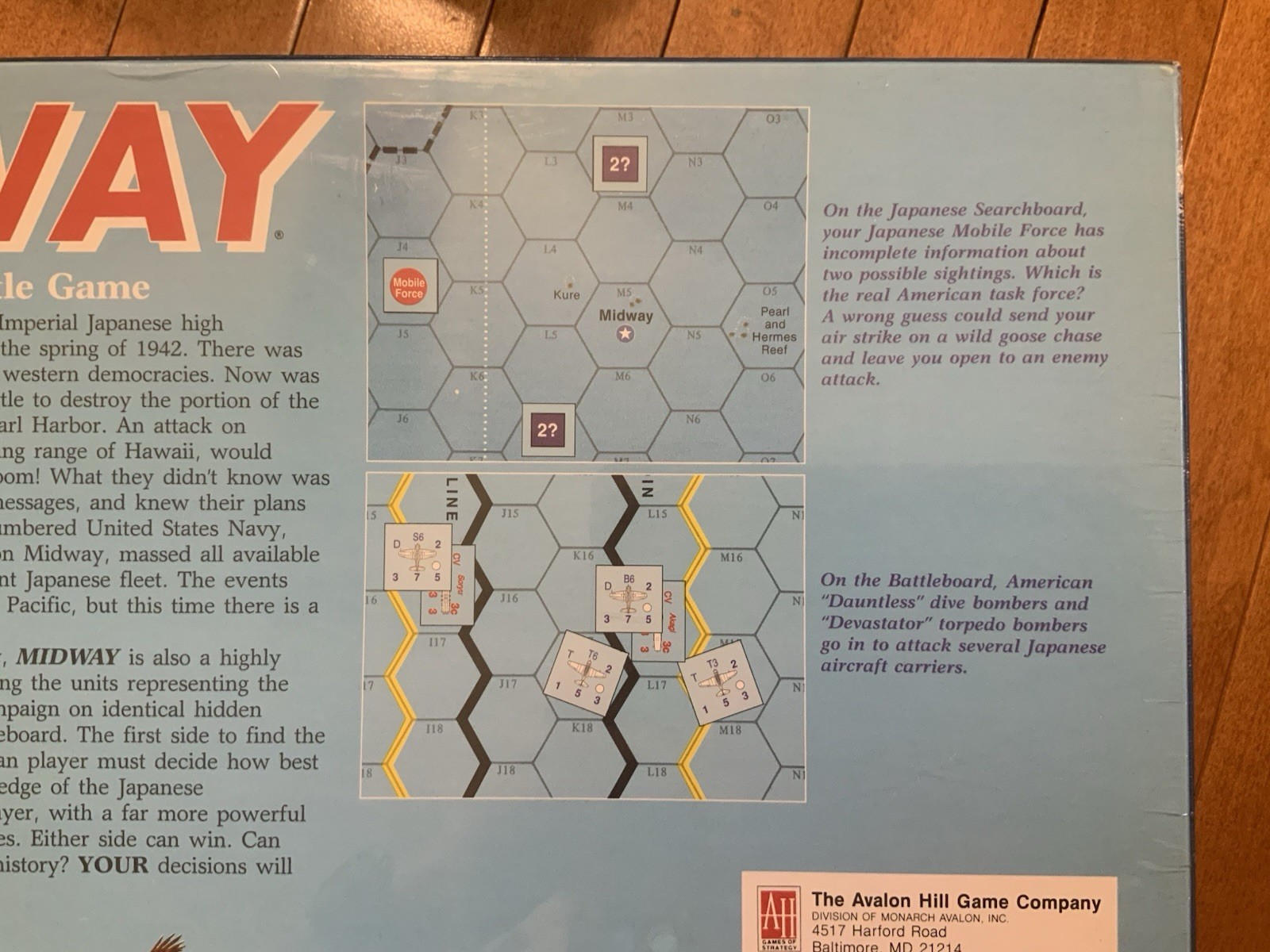 Midway (Smithsonian Edition). Avalon Hill 1992. SW