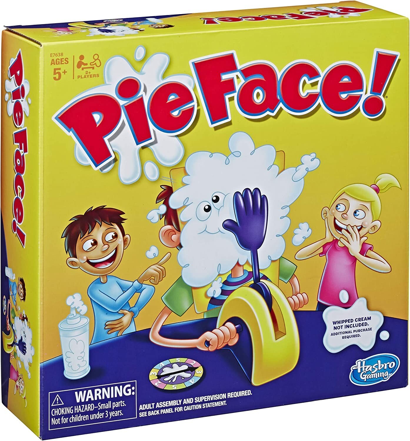 Hasbro Pie Face Game Whipped Cream Family Game Kids Ages 5 and Up
