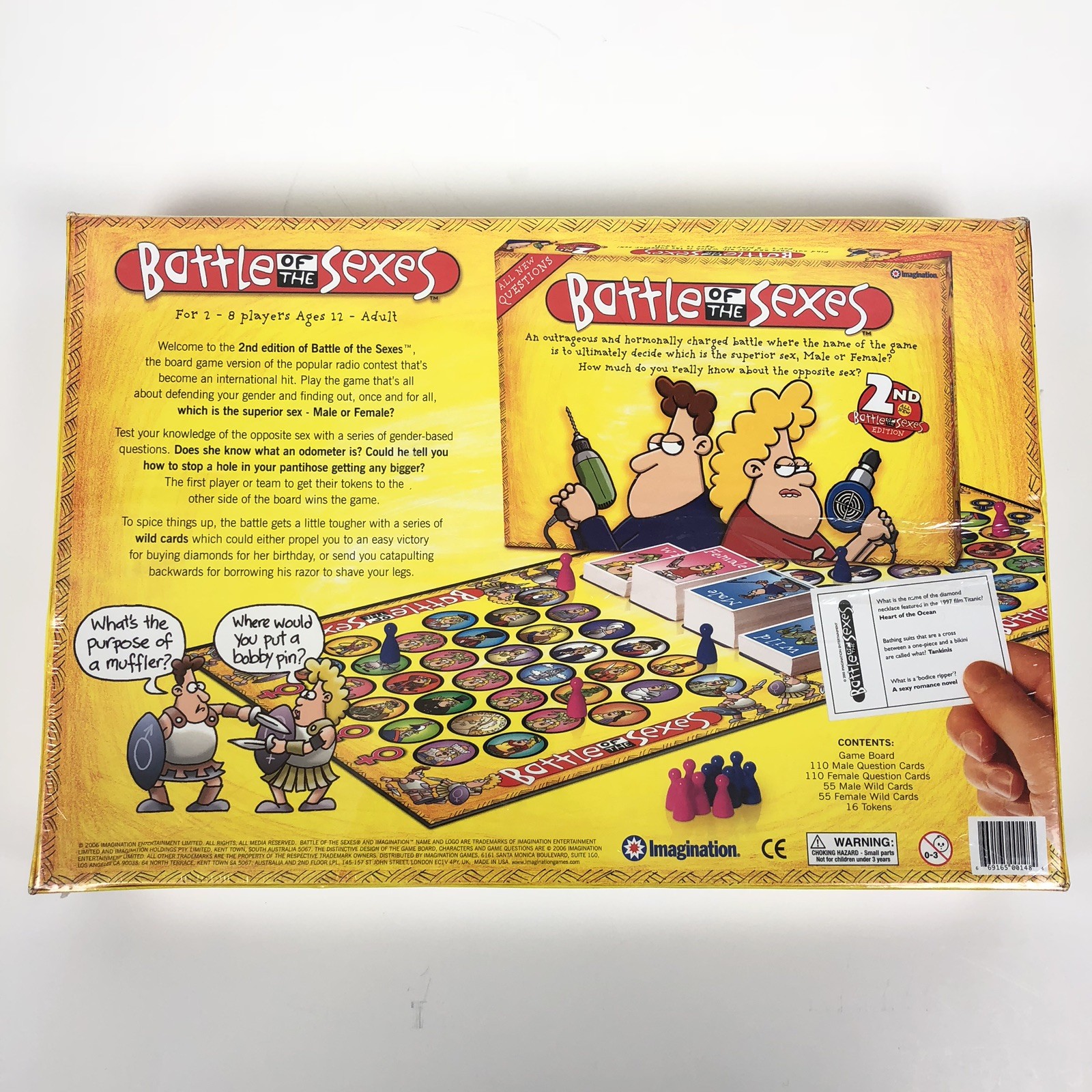 Sealed All New Battle of the Sexes Family Board Game 2nd Edition Imagination Ent
