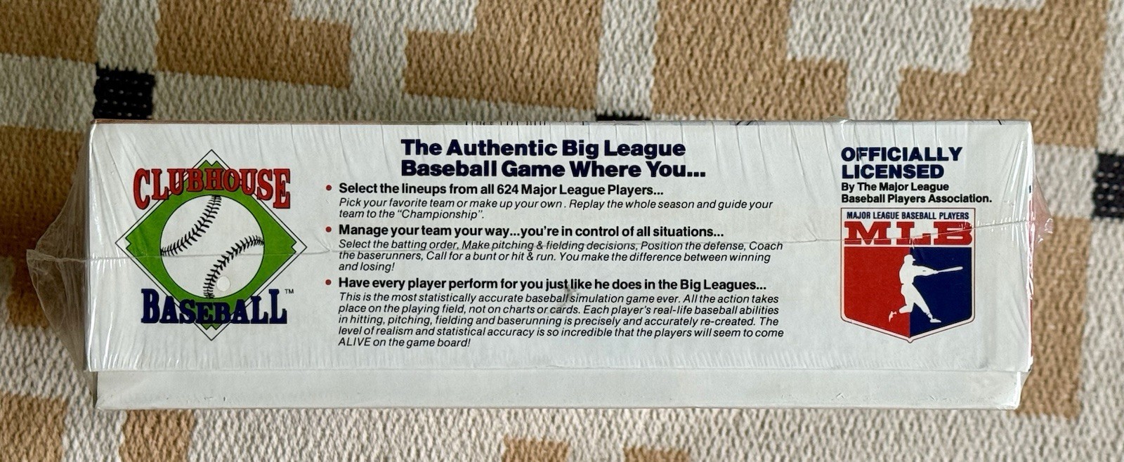 Clubhouse Baseball Strategy Board Game 1989 Edition MLB Sealed New In Box