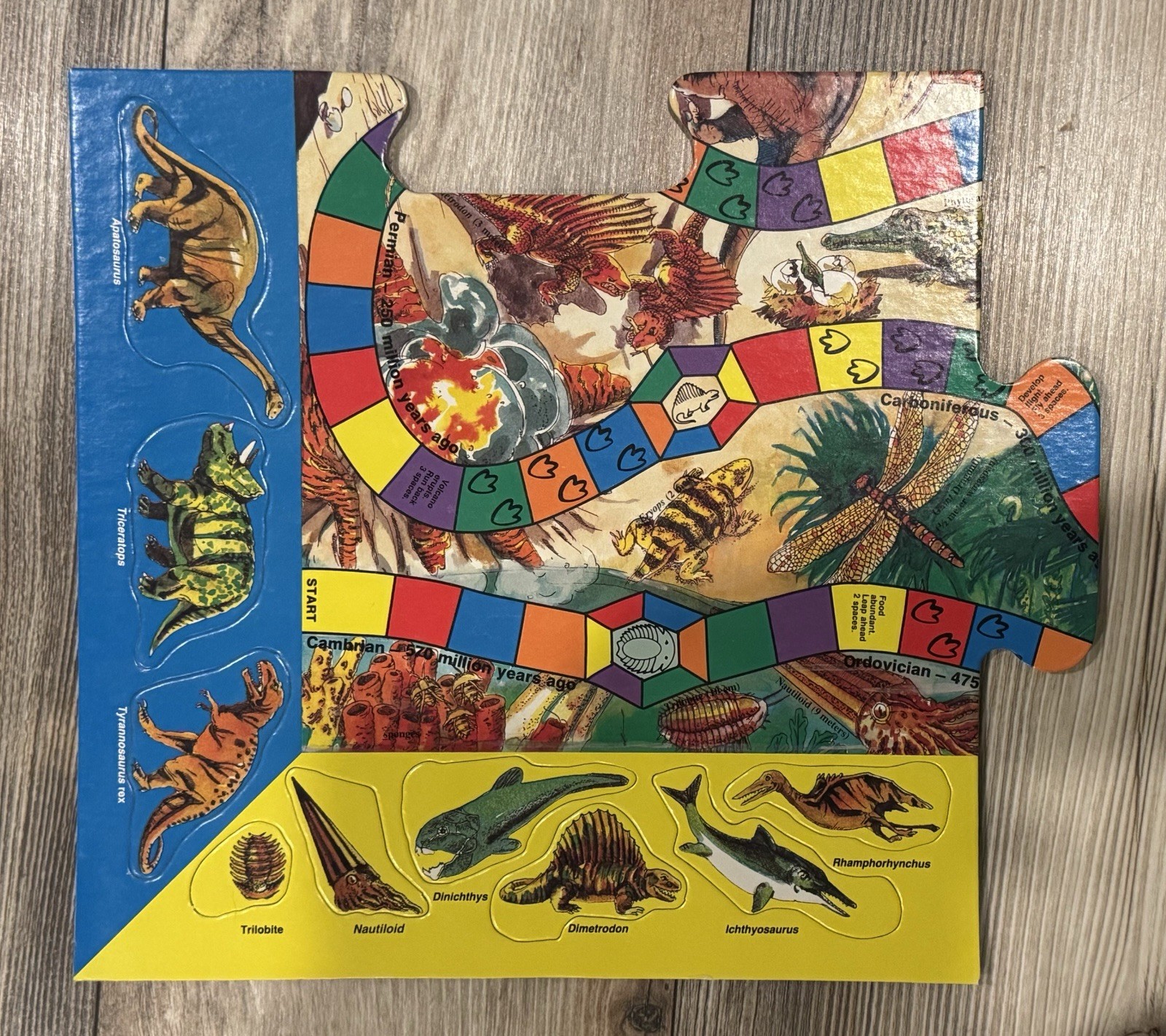 VINTAGE! 1986 Dinosaurs And Things Board Game New In Box – UNPUNCHED!!