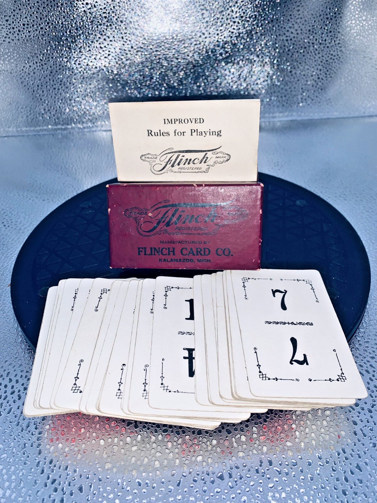 Vintage 1913 Flinch Card Game ~The Acme Of Parlor Games with Original Box