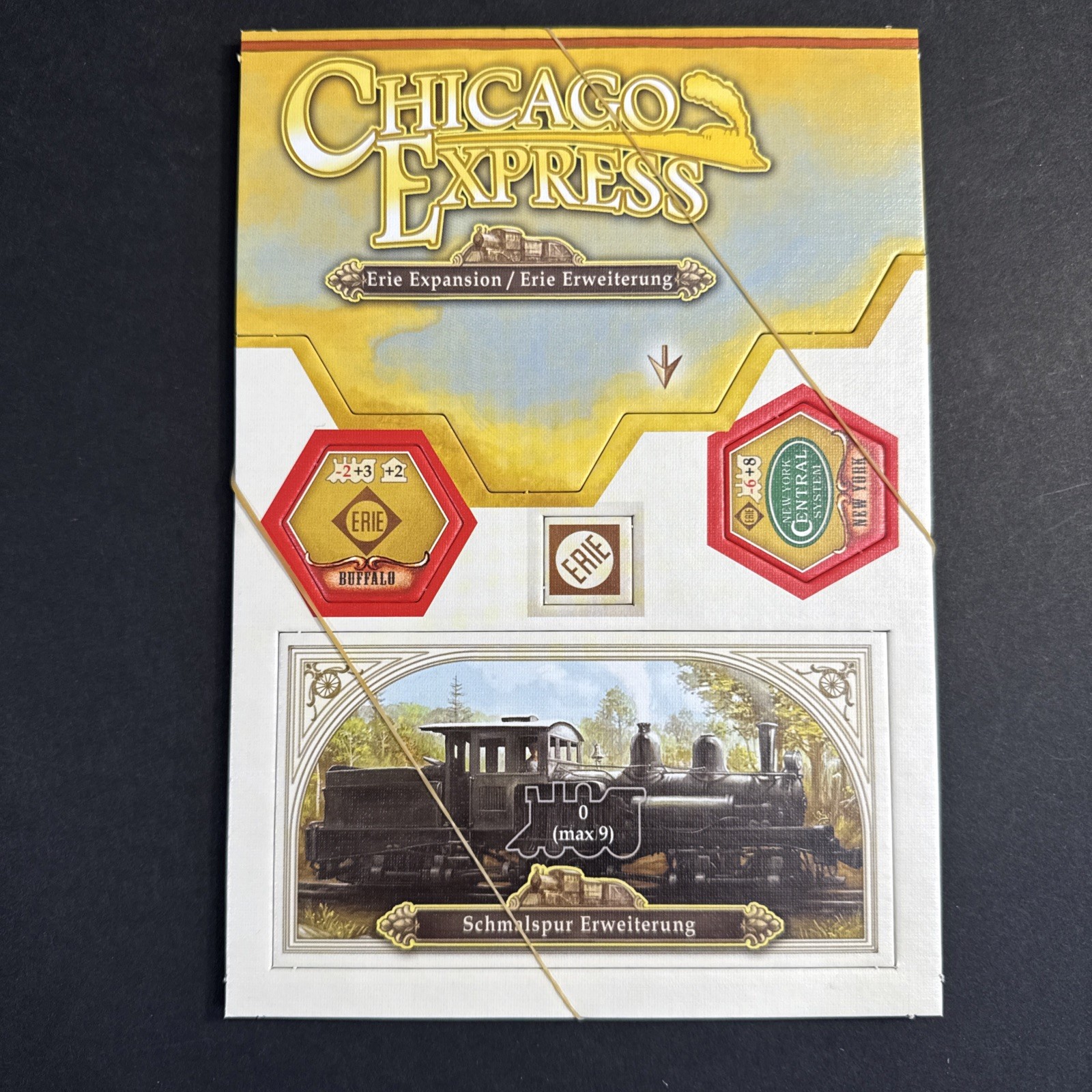 Queen Boardgame Chicago Express: Narrow Gauge & Erie Expansions Box New