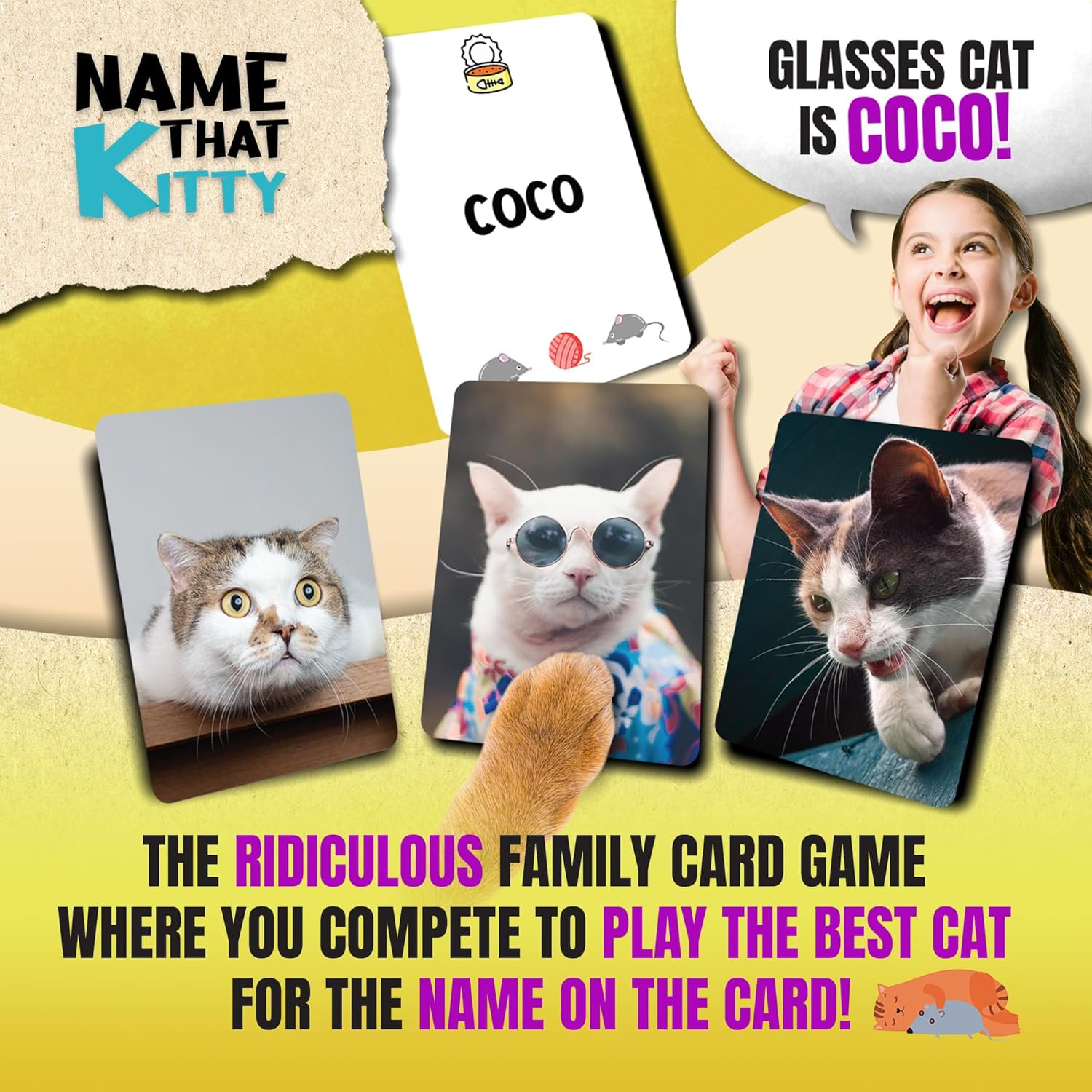 Name that Kitty – Fun Cat Game for Kids That’s Great for Family Game Night | 100