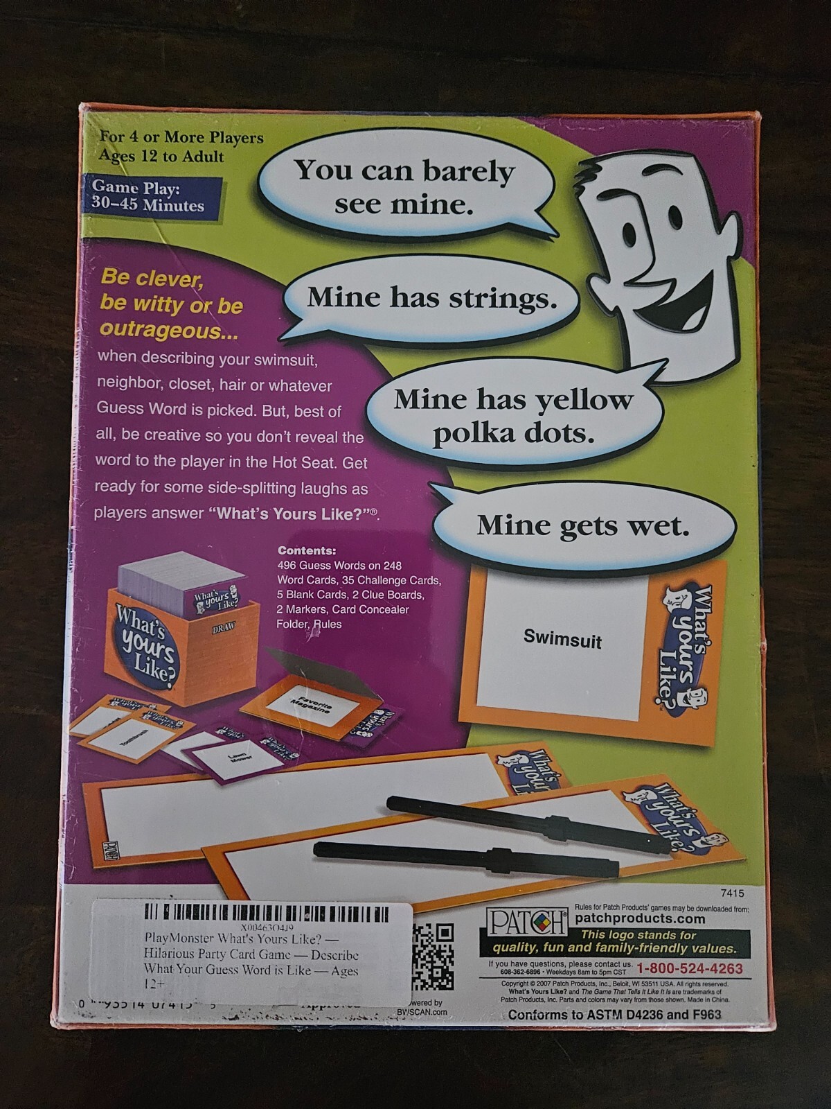 ⚡WHAT’S YOURS LIKE? Game by Patch 2007 – BRAND NEW SEALED⚡