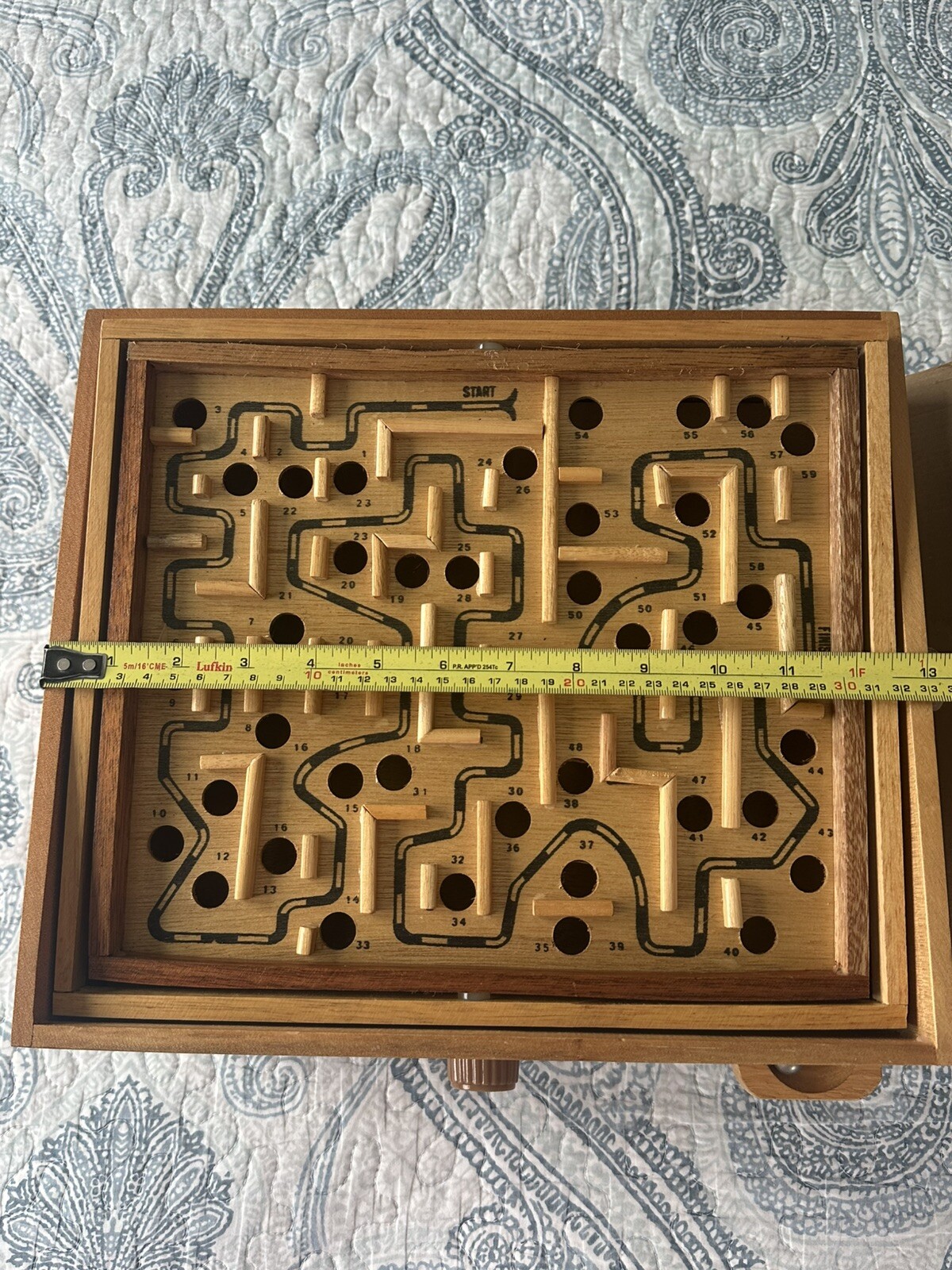 Vintage 1993 Labyrinth Premiere Edition by Cardinal Wooden Marble Game of Skill