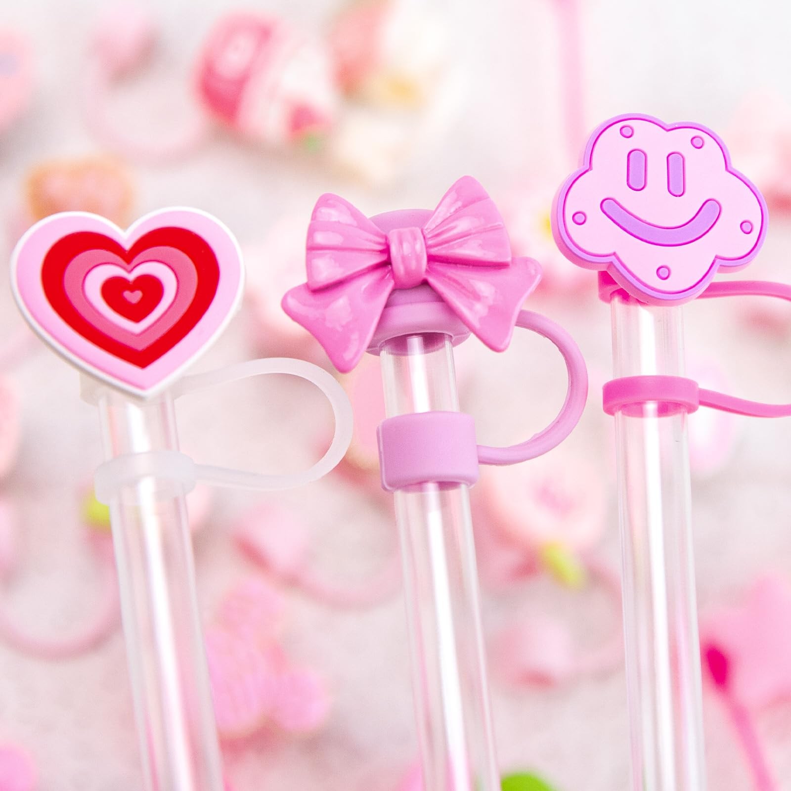 Advent Calendar 2025-24 Days of 10mm Straw Toppers for 30Oz & 40Oz Pink