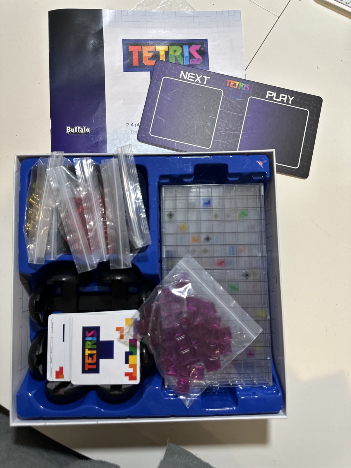 Buffalo Games Tetris Strategic Puzzle Board Game Ages 8+ Complete.