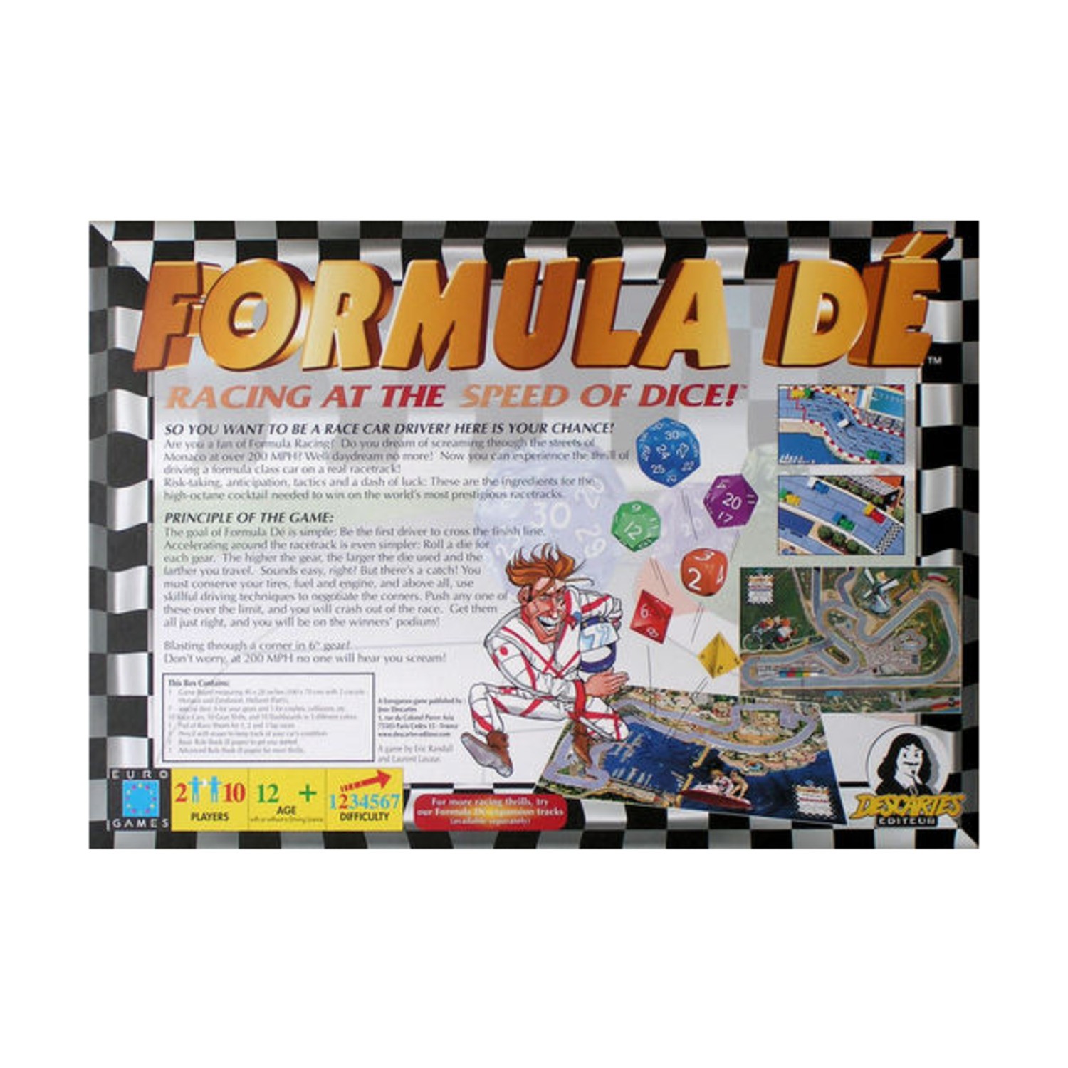 Eurogames Boardgame Formula De (2nd Ed) Box Fair/EX