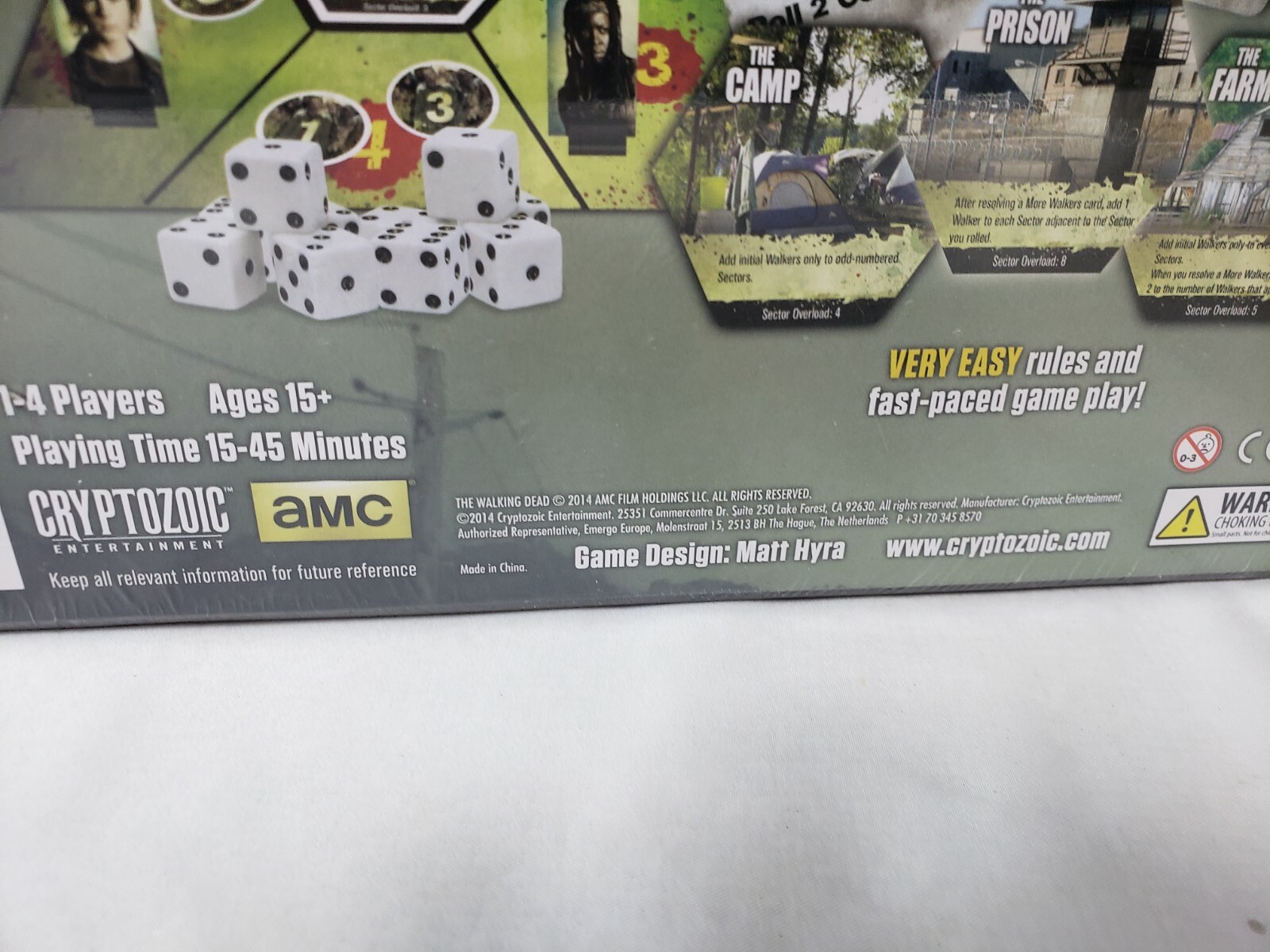 The Walking Dead “Don’t Look Back” Dice Game AMC NEW Factory Sealed