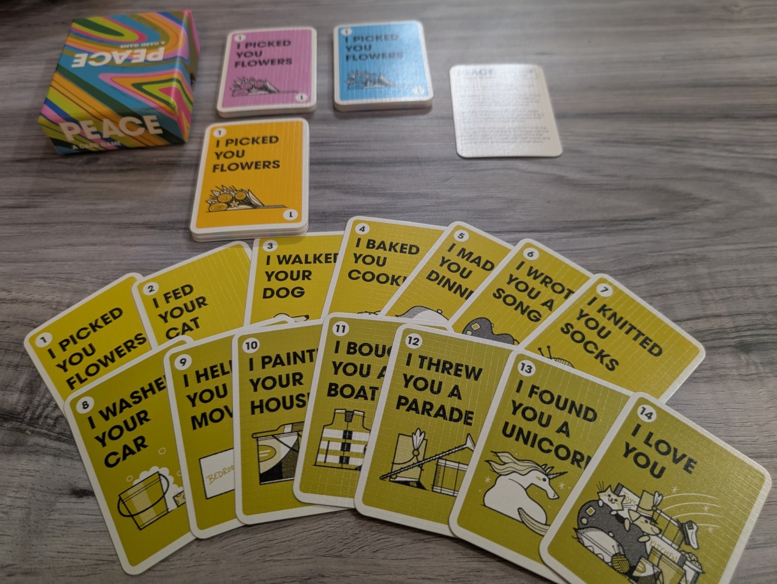 Peace – A Card Game -Andrew Kolb Excellent Condition Complete With Instructions