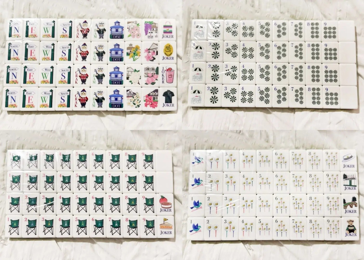 2026 Masters Mahjong 160 Tile Set American Mahjong Tiles Only** Free Shipping