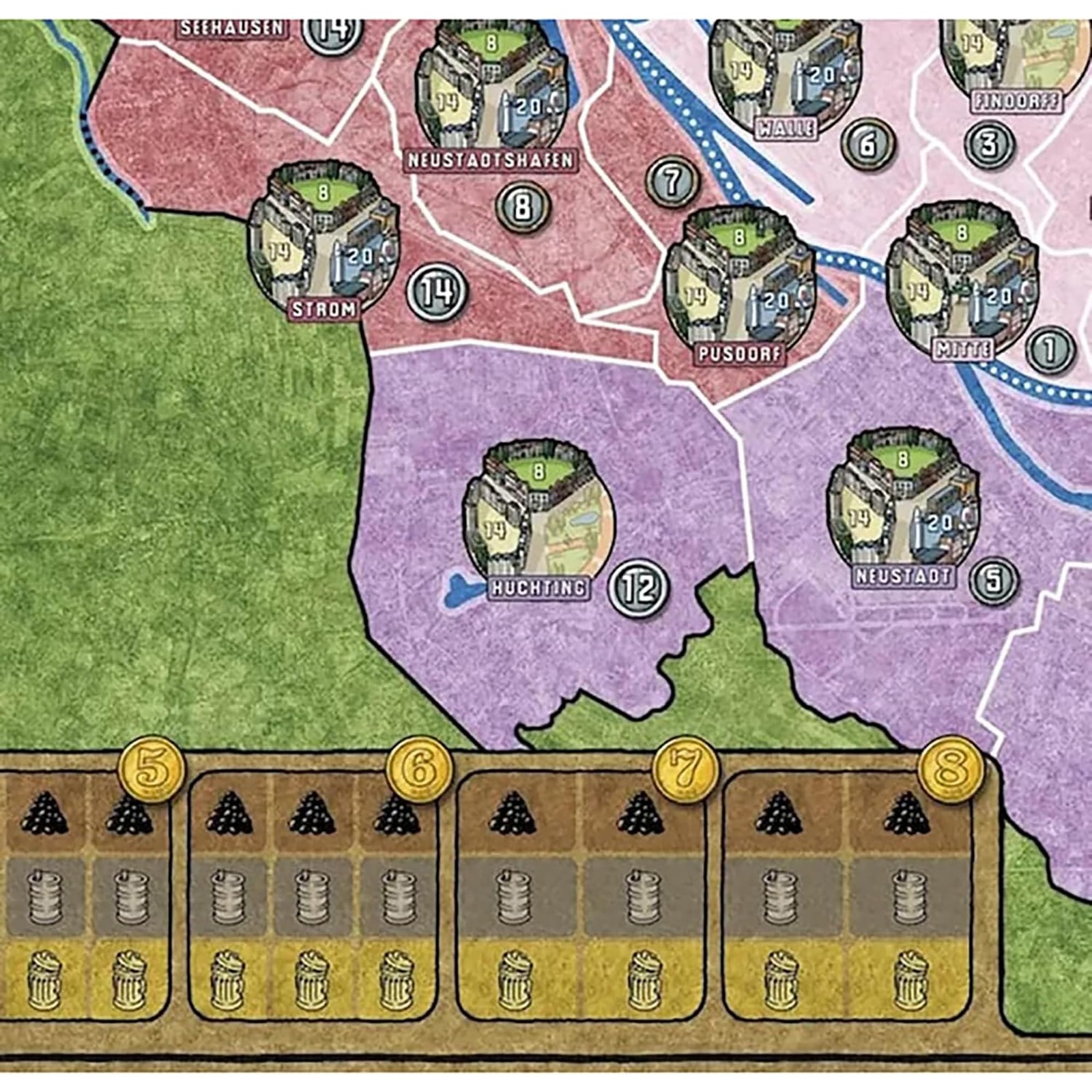 Power Grid Bremen Manhattan Economic Strategy Board Game for 2 to 6 Players