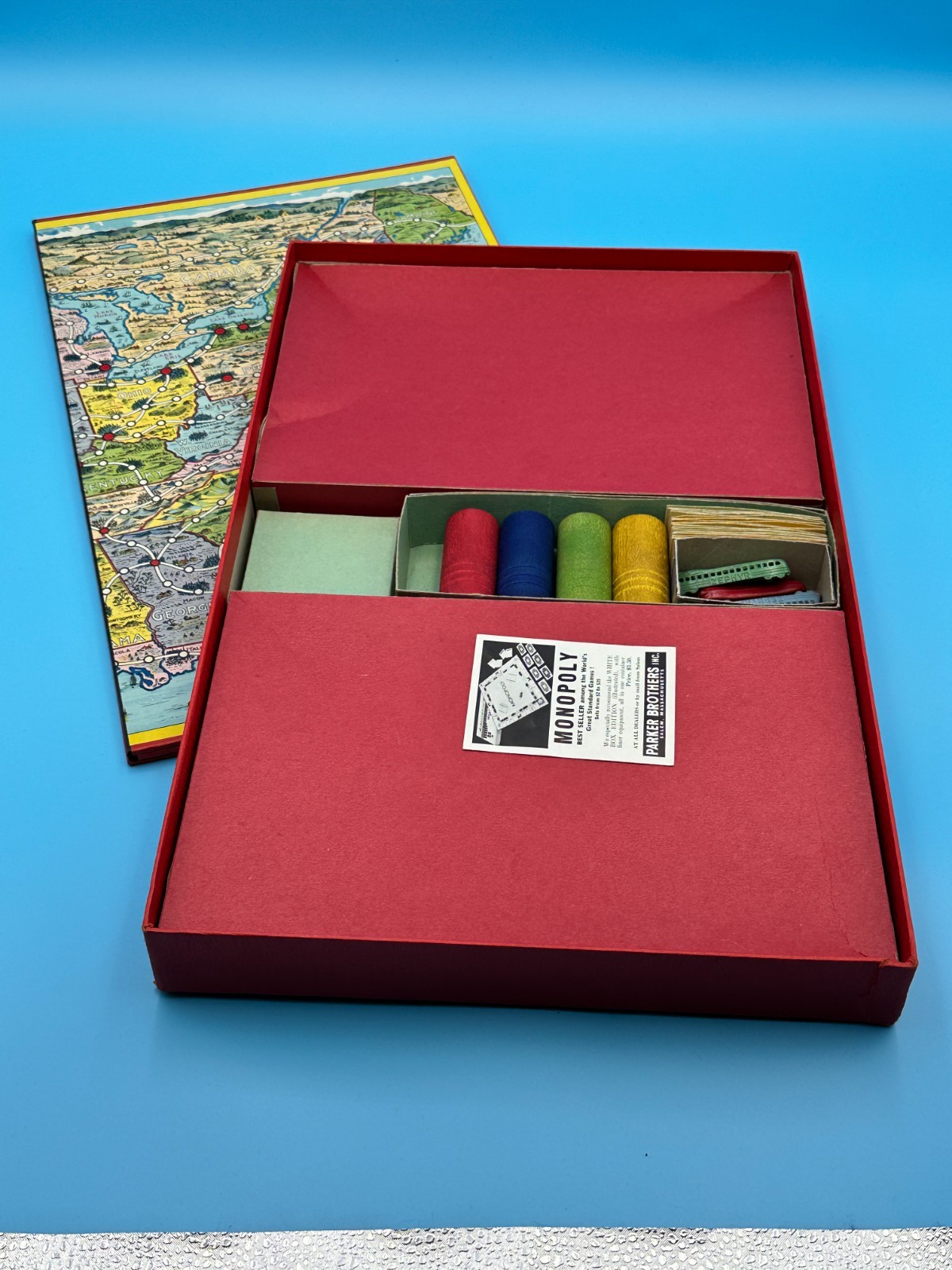 Across the Continent (1935) Parker Brothers Board Game – Complete w/ all Pieces