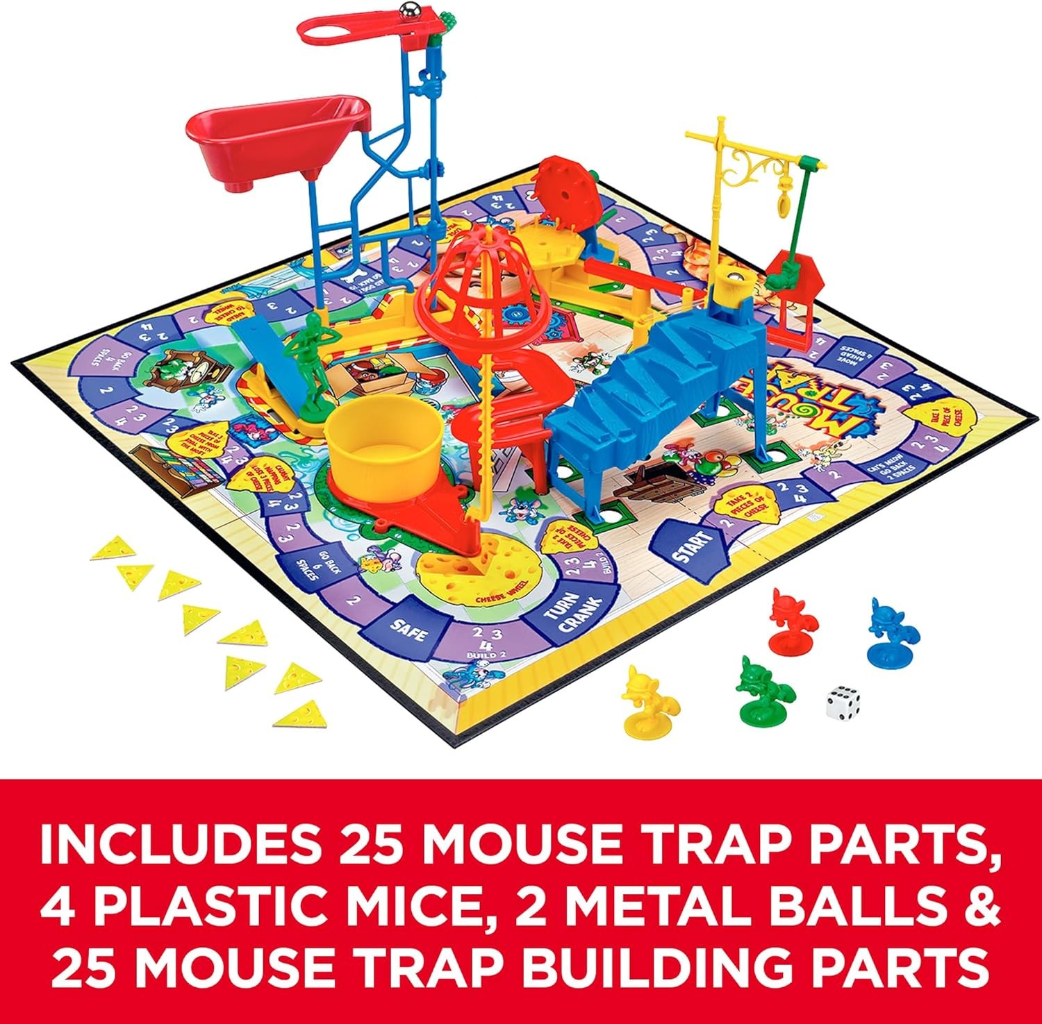 MOUSE TRAP BOARD GAME FOR KIDS 6 AND UP Fun Family Strategy Interactive Gameplay