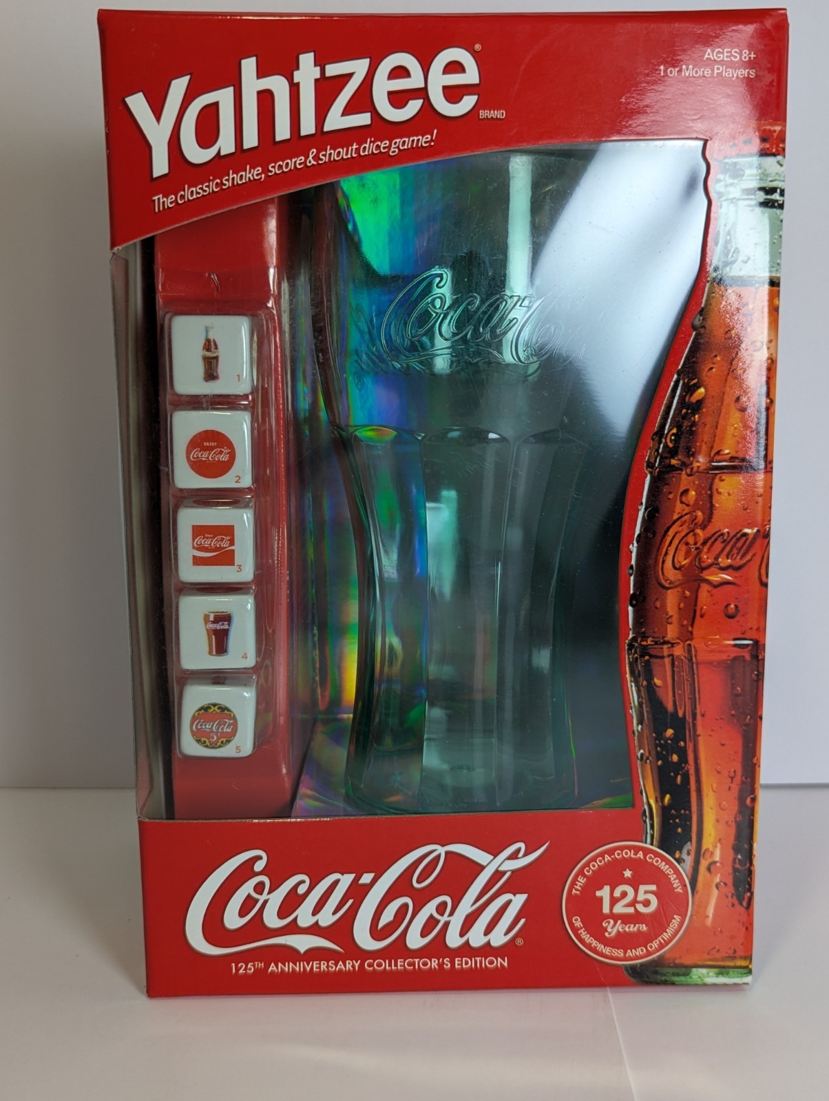 New Yahtzee Coca Cola 125th Anniversary Collector’s Edition Game Soda Sealed