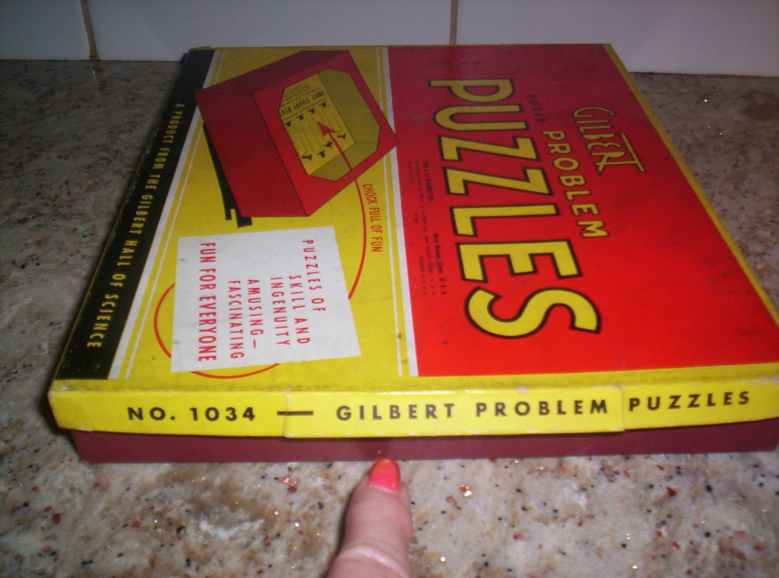 Vintage 1940 A.C. Gilbert Company Mini Dexterity Puzzle Set of 6 NICE!!